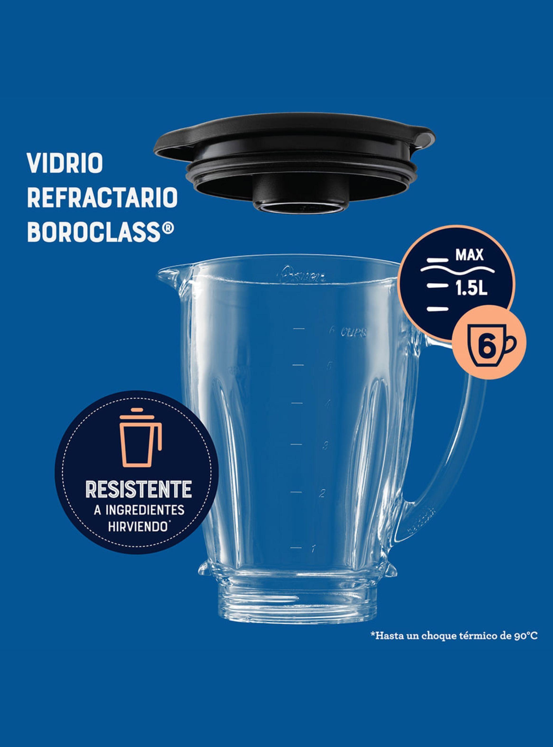 Licuadora Oster® 2 velocidades más pulso y vaso de vidrio BLSTKAGBPB-4