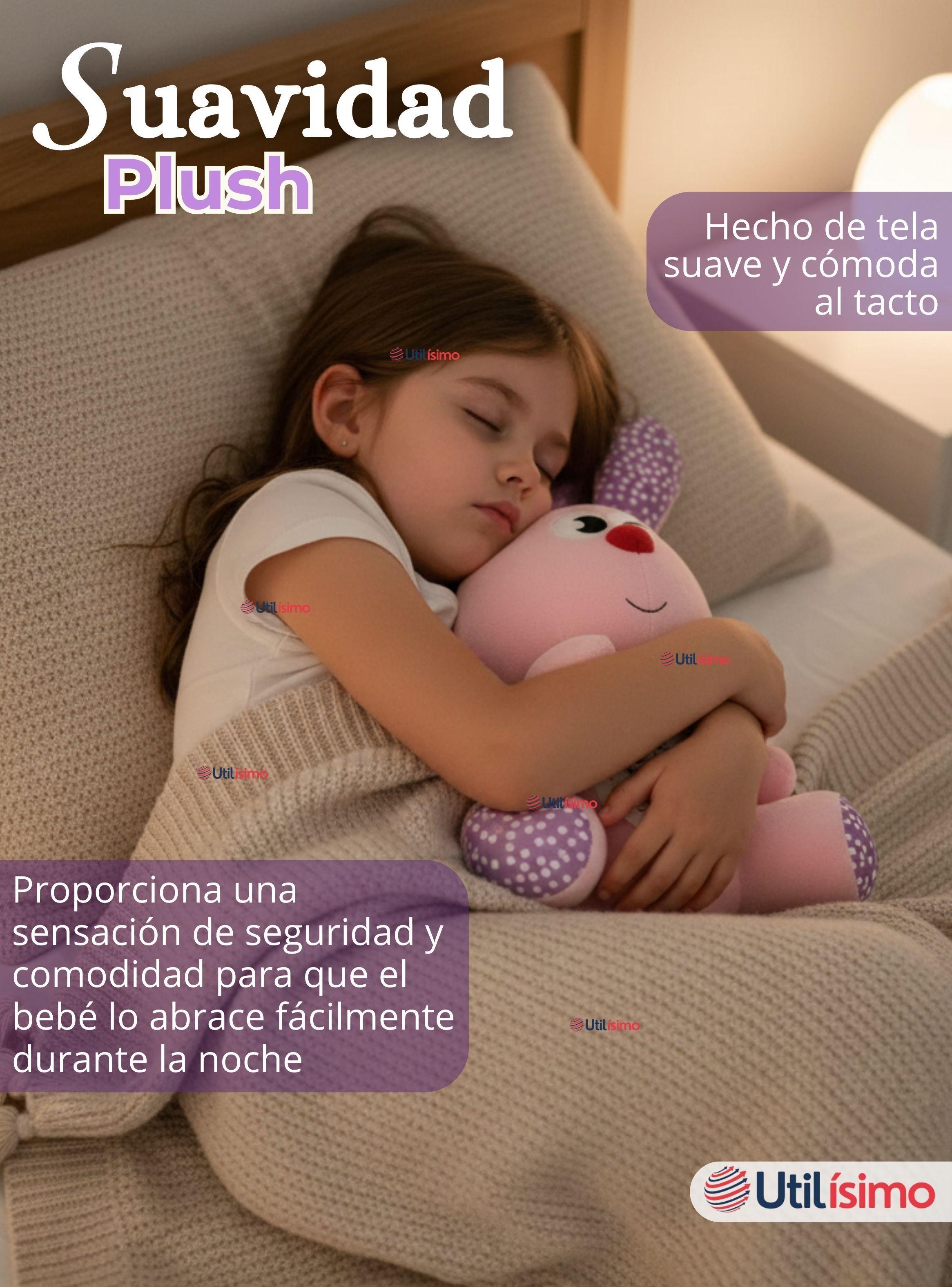 Peluche Conejo Espantacuco Con Luz, Sonido Para Bebé Niño Niña-3