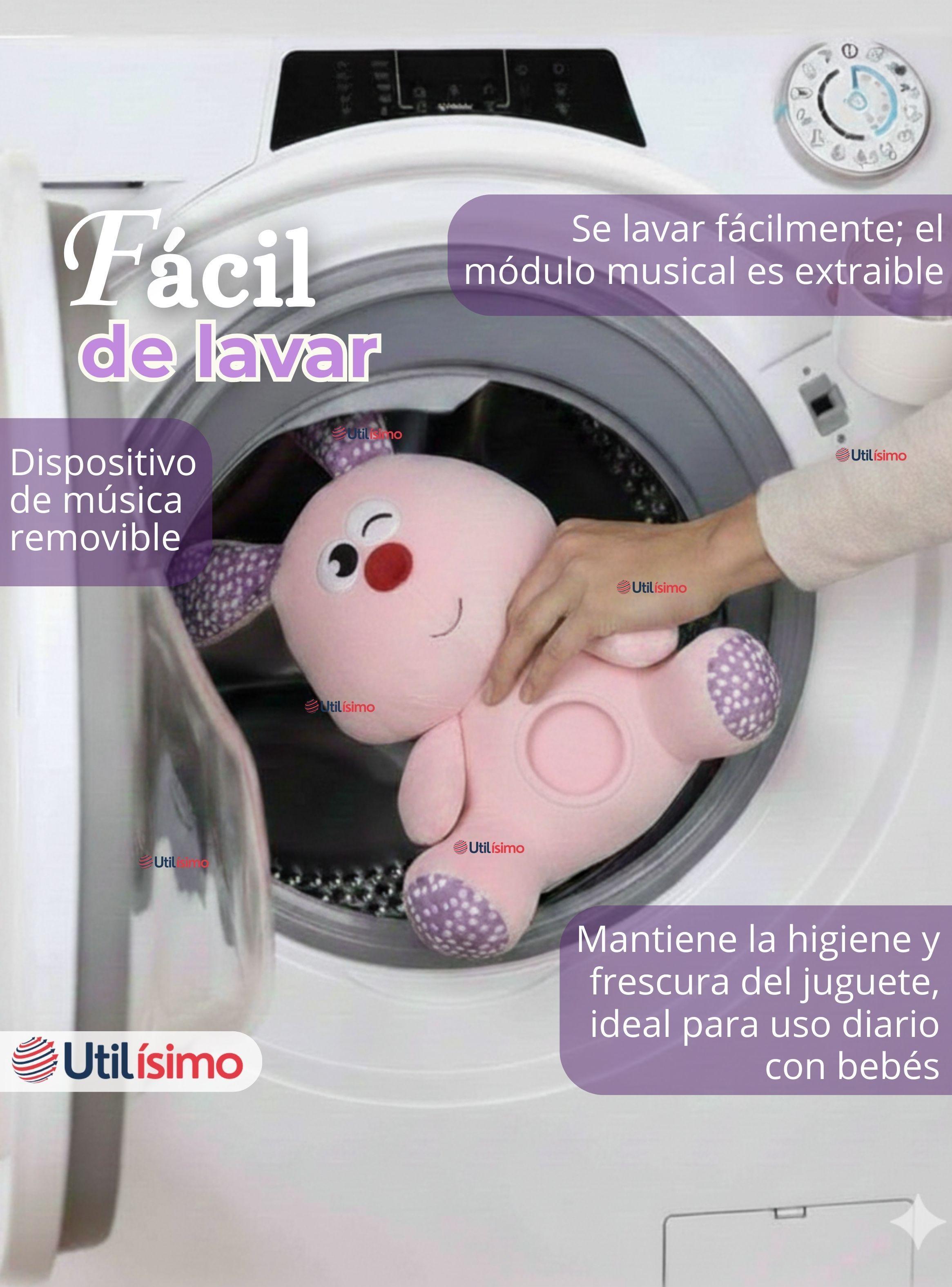 Peluche Conejo Espantacuco Con Luz, Sonido Para Bebé Niño Niña-7