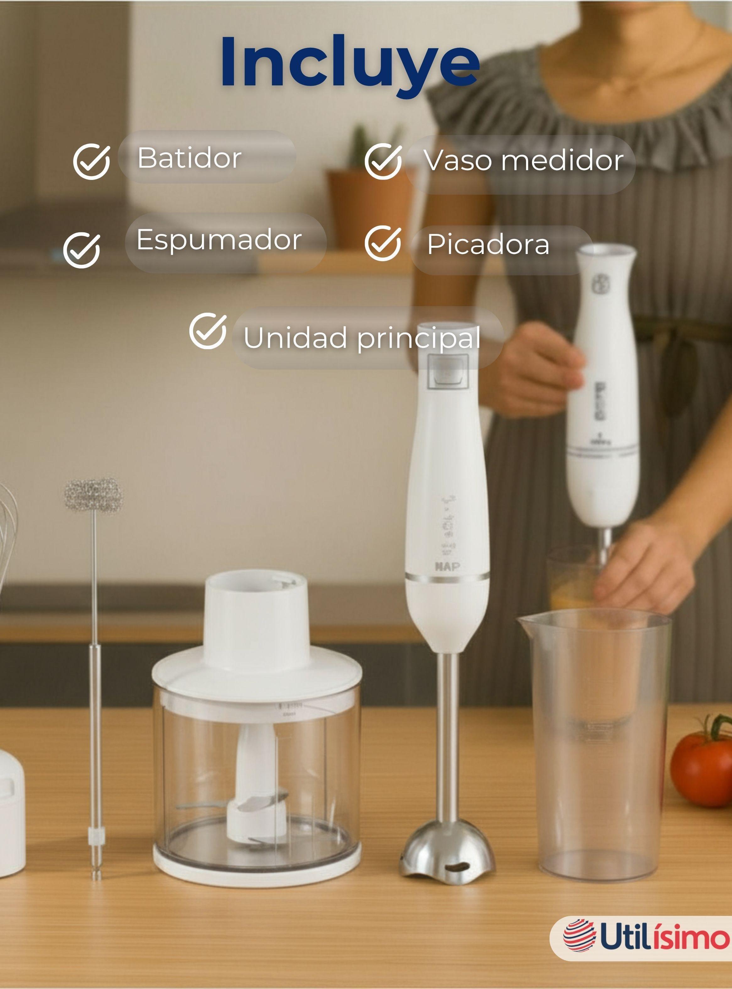 Batidora De Inmersión con Accesorios 600W de Potencia -2