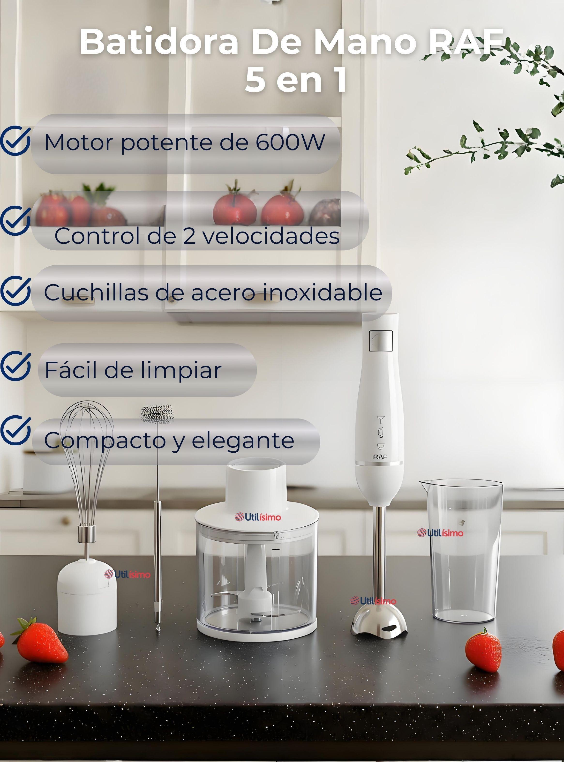  Batidora De Inmersión con Accesorios 600W de Potencia -3