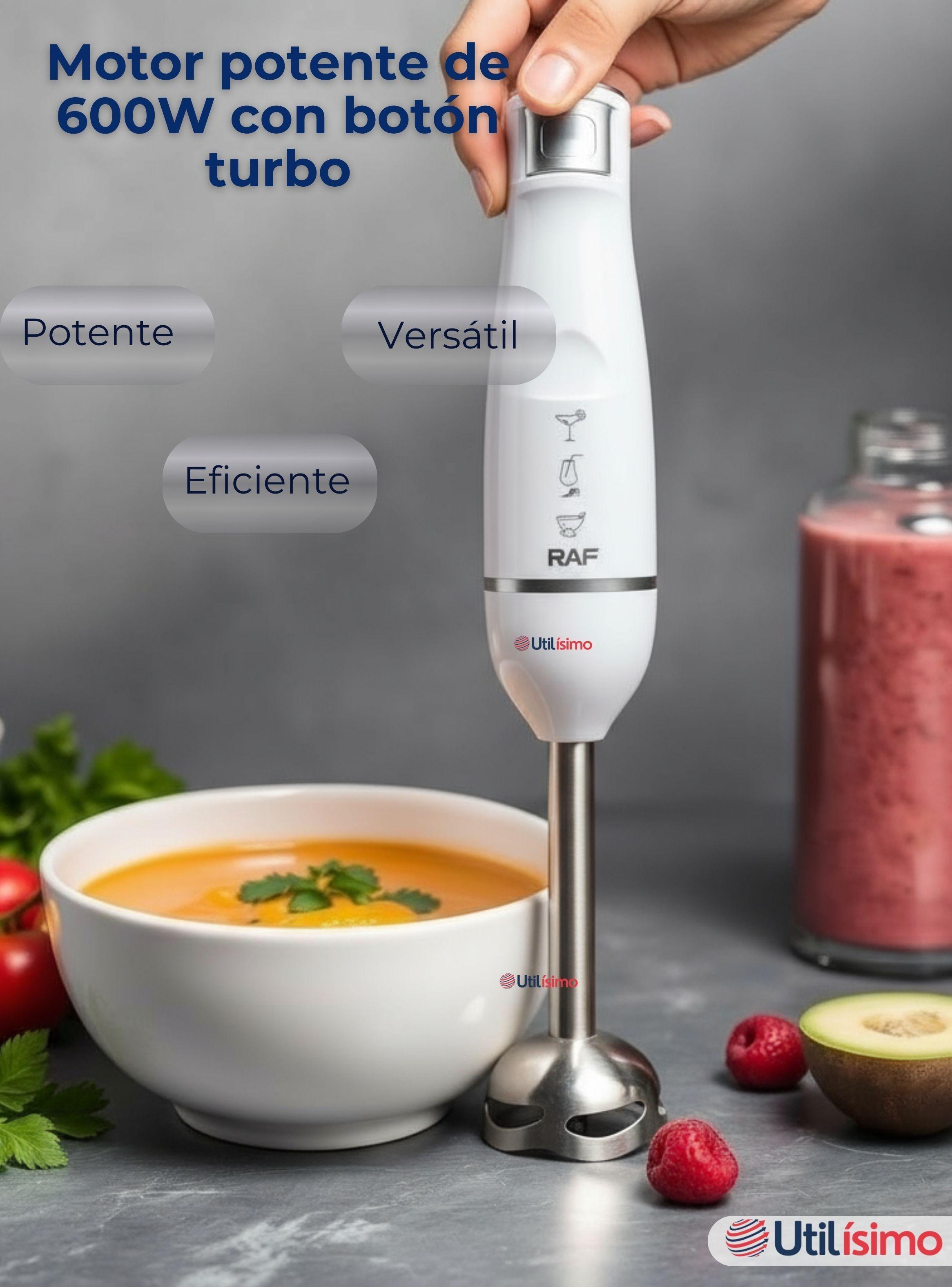  Batidora De Inmersión con Accesorios 600W de Potencia -4