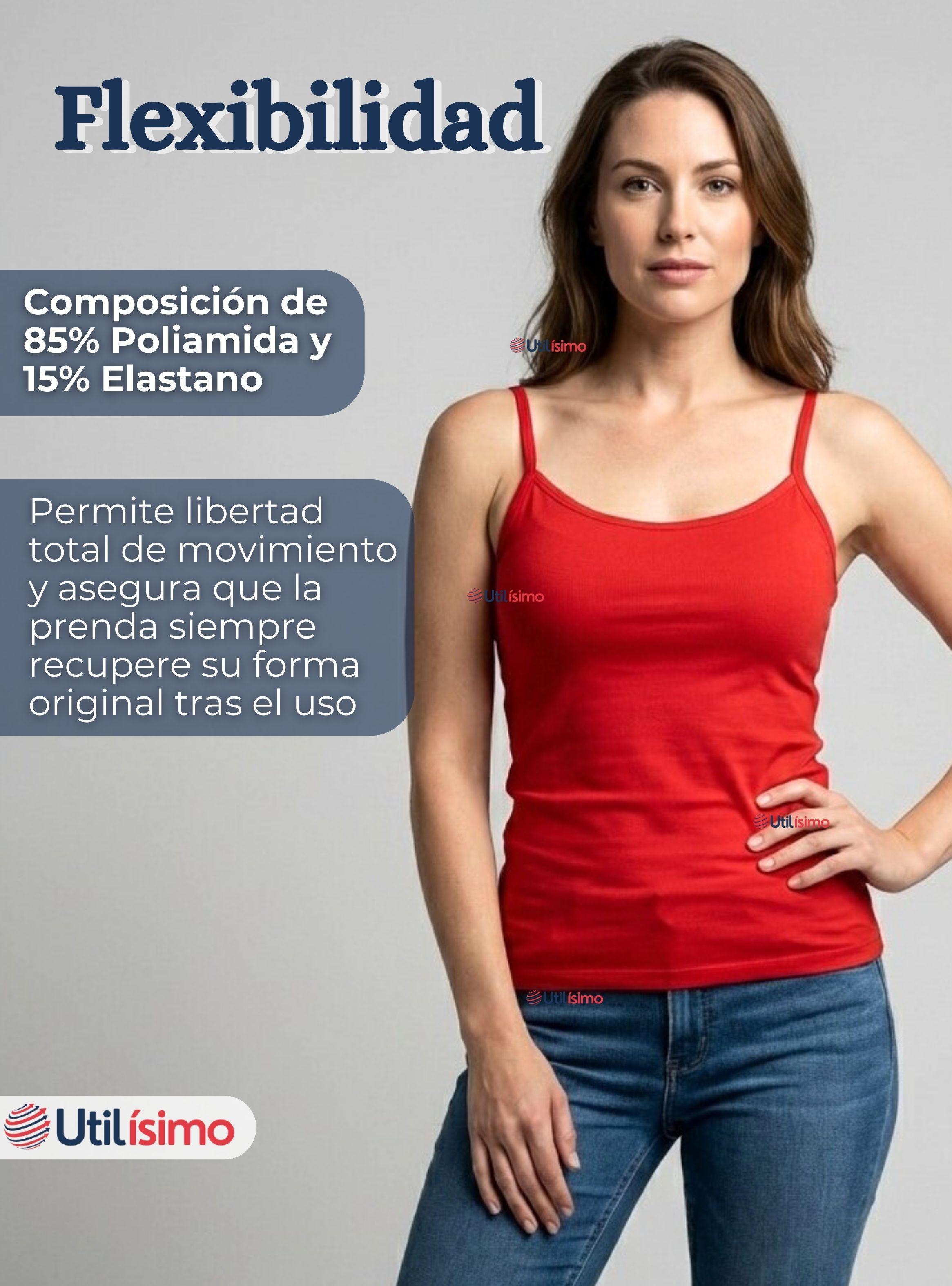 Camiseta Polera Pabilo Básica Lisa Transpirable Mujer de Colores Surtidos-6