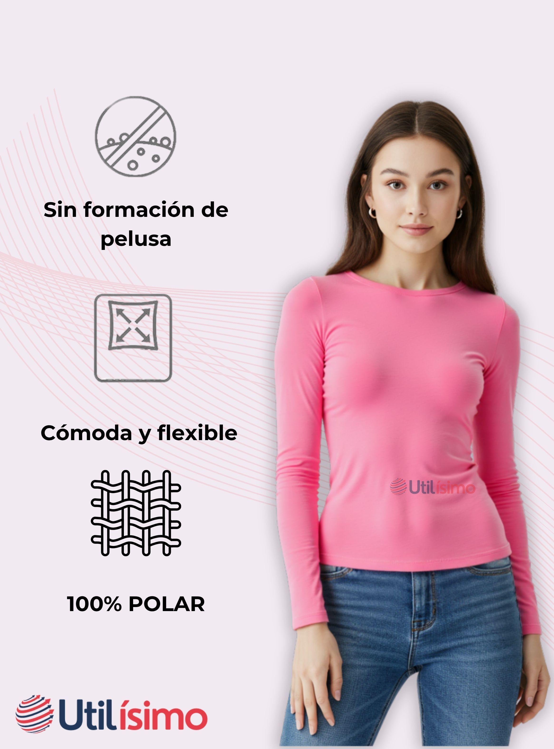 Camiseta Cuello Redondo Polar juvenil Colores Surtidos-3