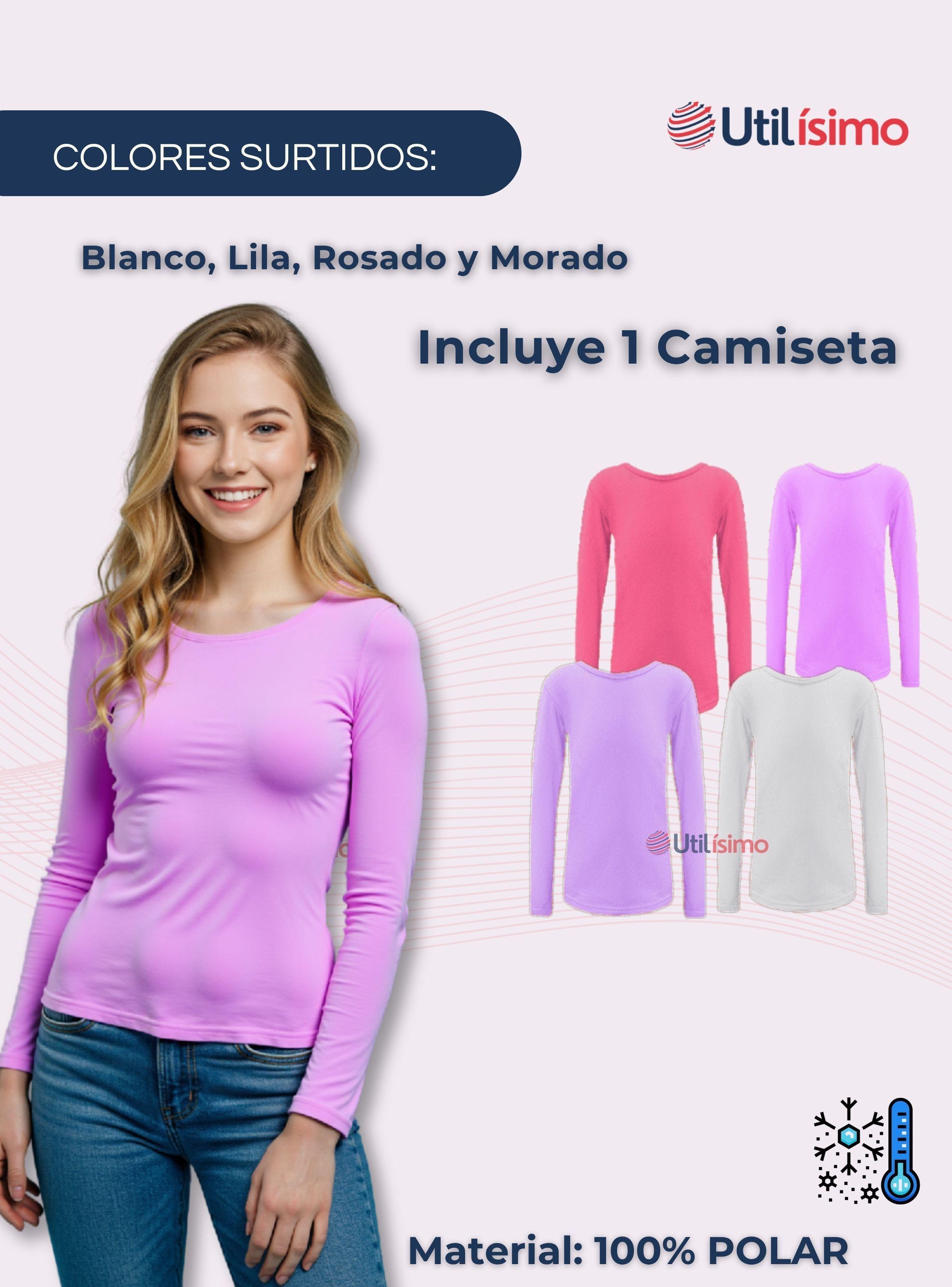 Camiseta Cuello Redondo Polar juvenil Colores Surtidos-2