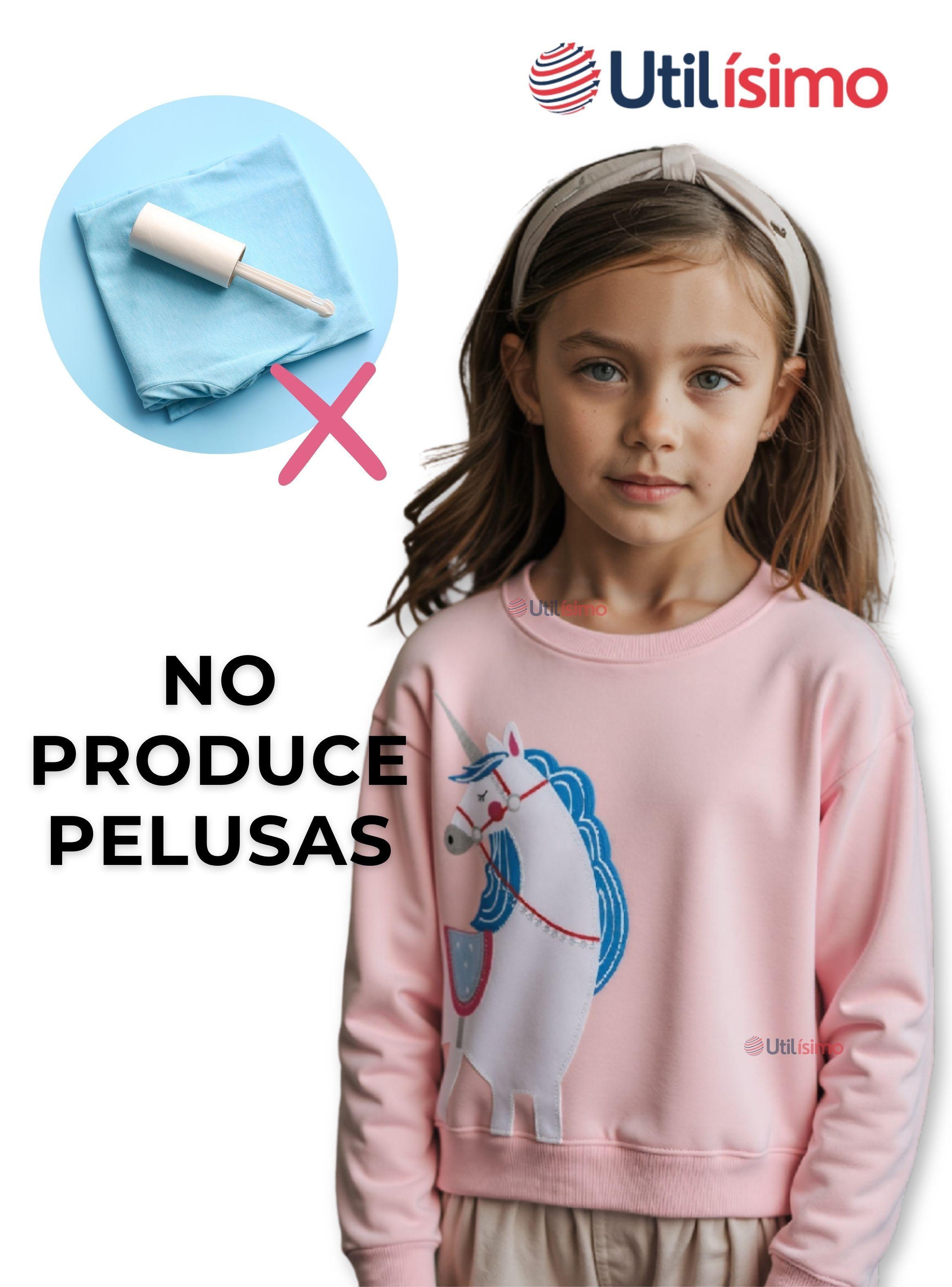 Polerón Algodón Cuello Redondo Niña Rosado Unicornio-6