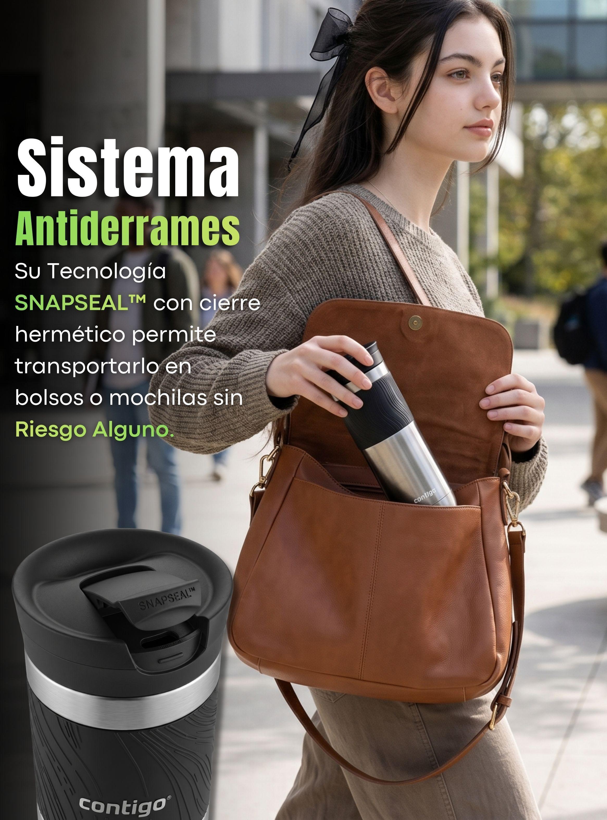 Vaso Térmico Contigo Byron de Acero Inoxidable 2.0 Snapseal 710 ML -5