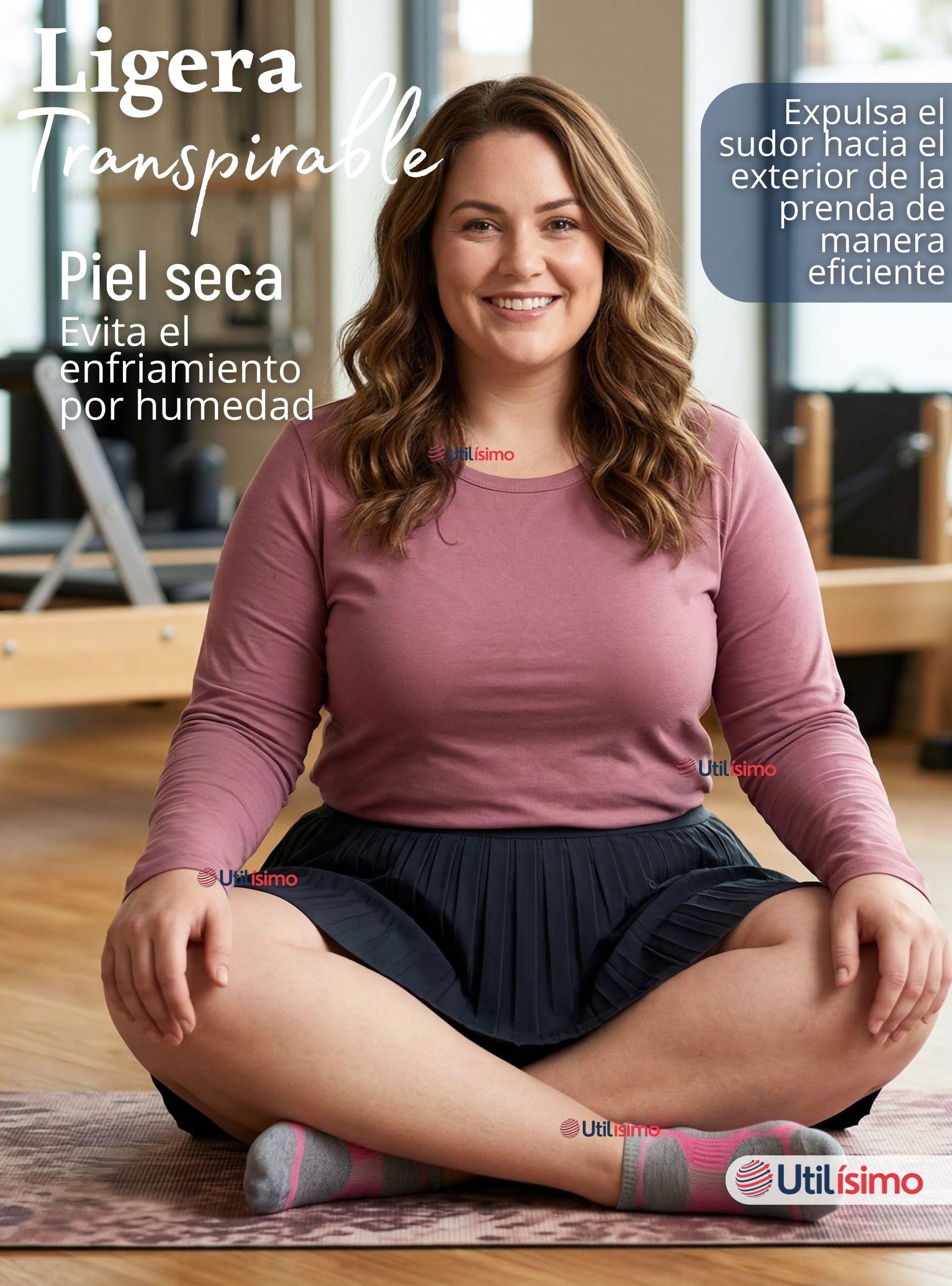 Pack 6 Camisetas Poleras Polar Primera Capa Manga Larga Colores Surtidos de Mujer-7