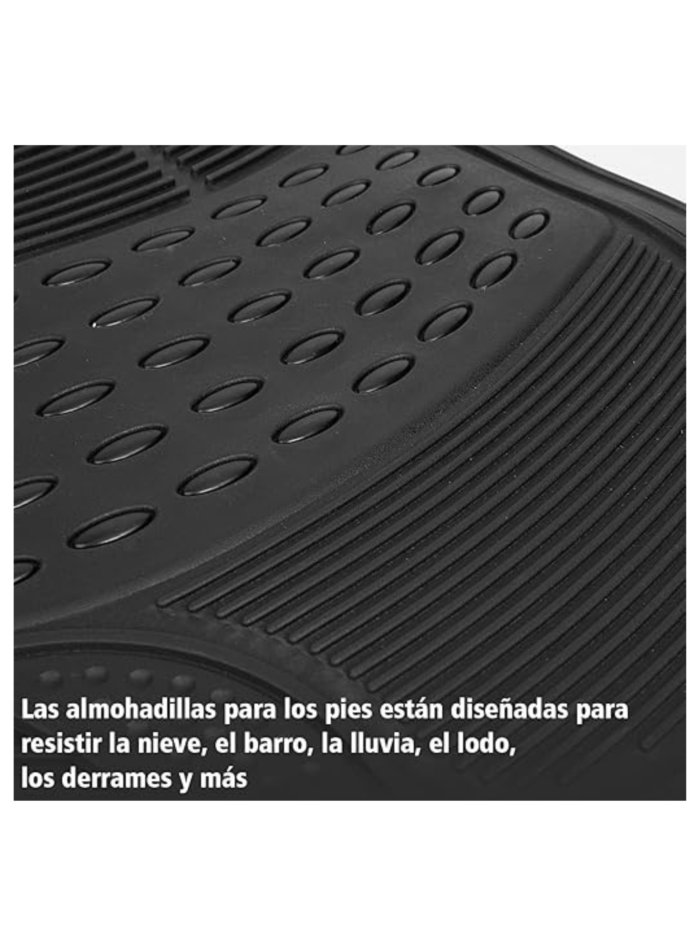 Kit 3 Piezas Alfombra Piso de Goma Antideslizantes para Auto Universal-4