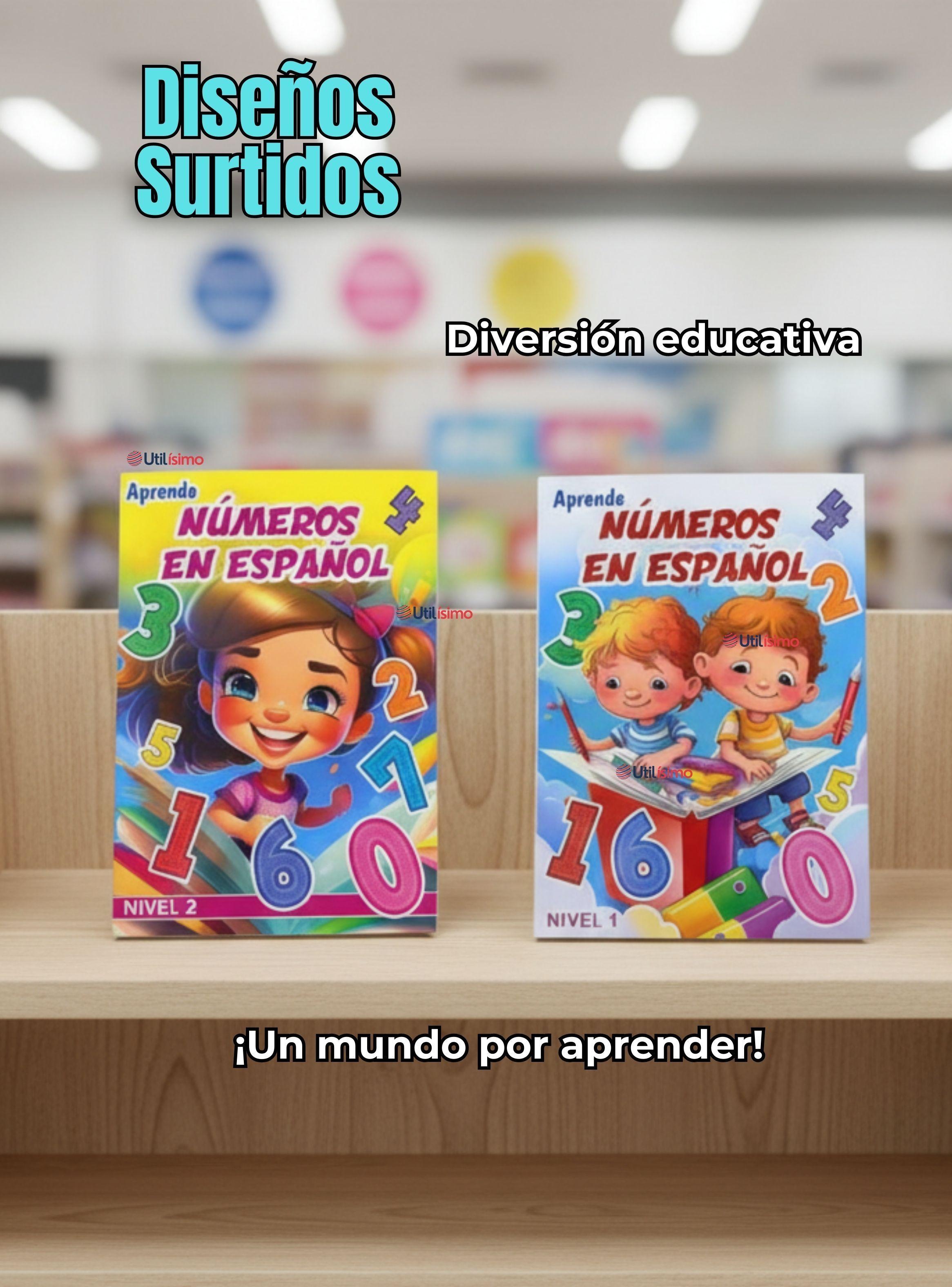 Libro De Aprendizaje Números En Español Educativo Diseños Surtidos-6