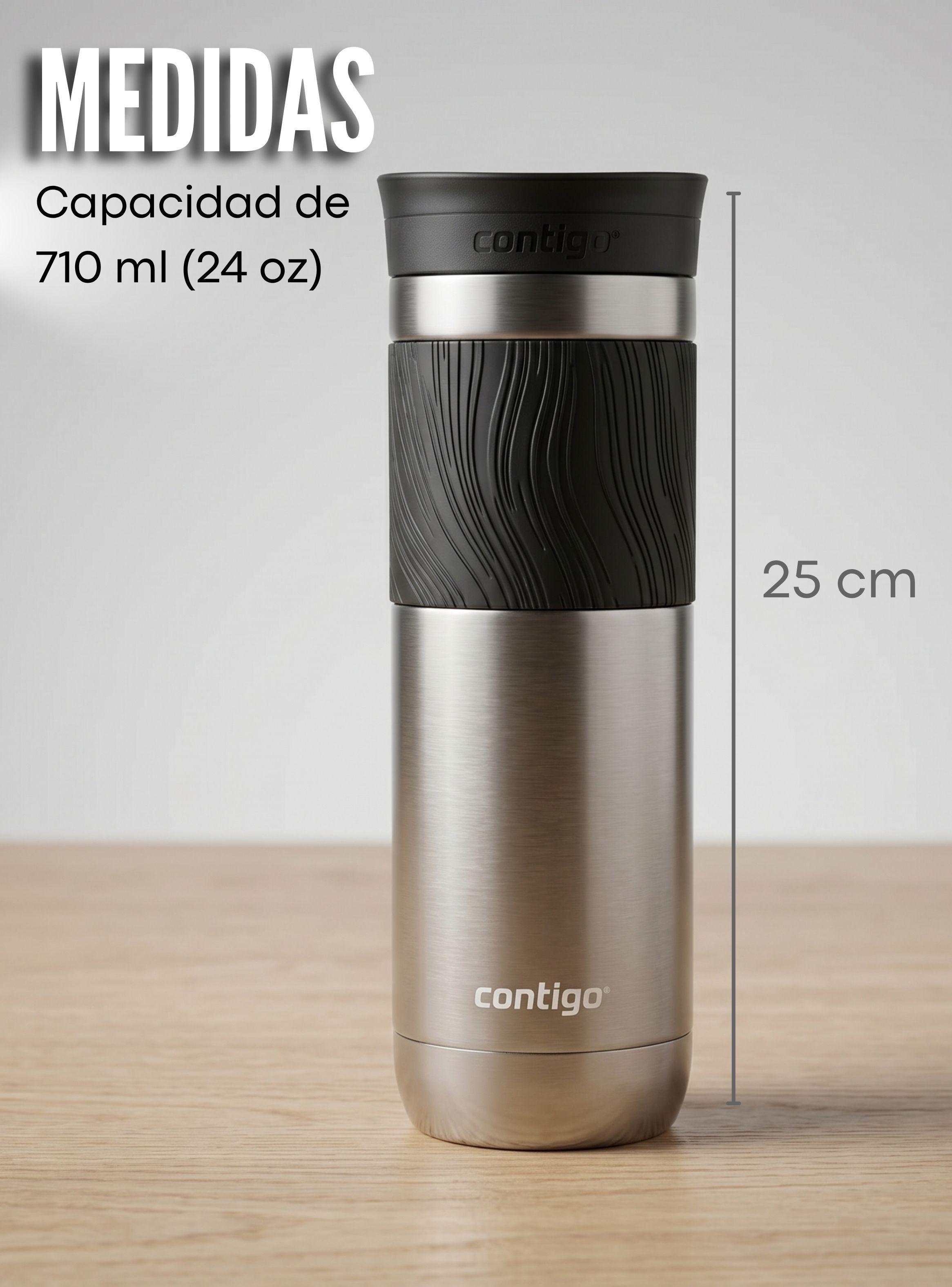 Vaso Térmico Contigo Byron Acero Inoxidable 2.0 Snapseal 710 ML Plateado-2
