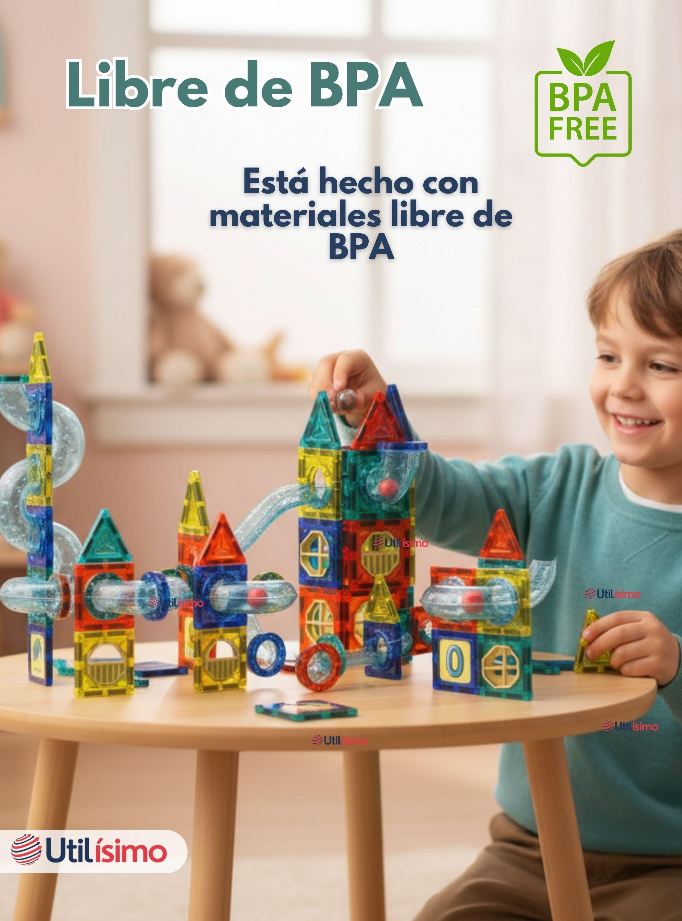Juego Bloques De Construcción Magnéticos 3D de 97 Piezas para Niño o Niña-3