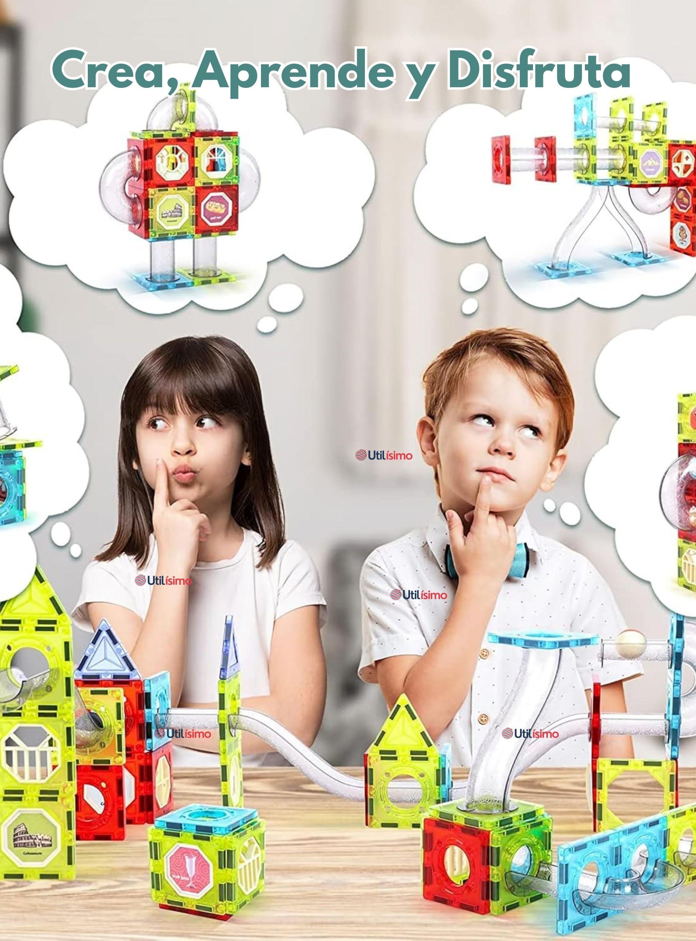 Juego Bloques De Construcción Magnéticos 3D de 97 Piezas para Niño o Niña-7