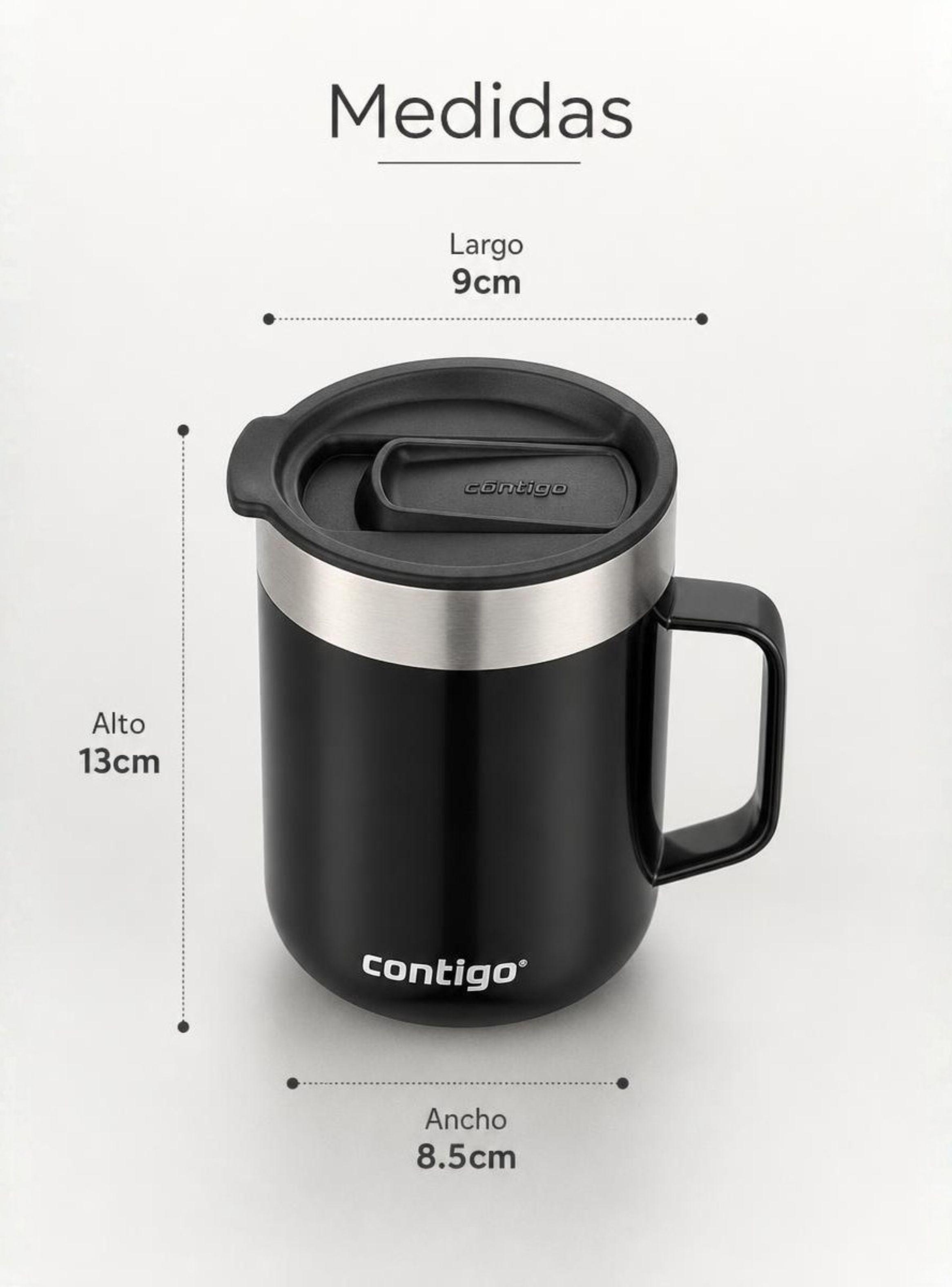 Taza Térmica Contigo Streeterville 414ML Licorice Acero Inoxidable-1