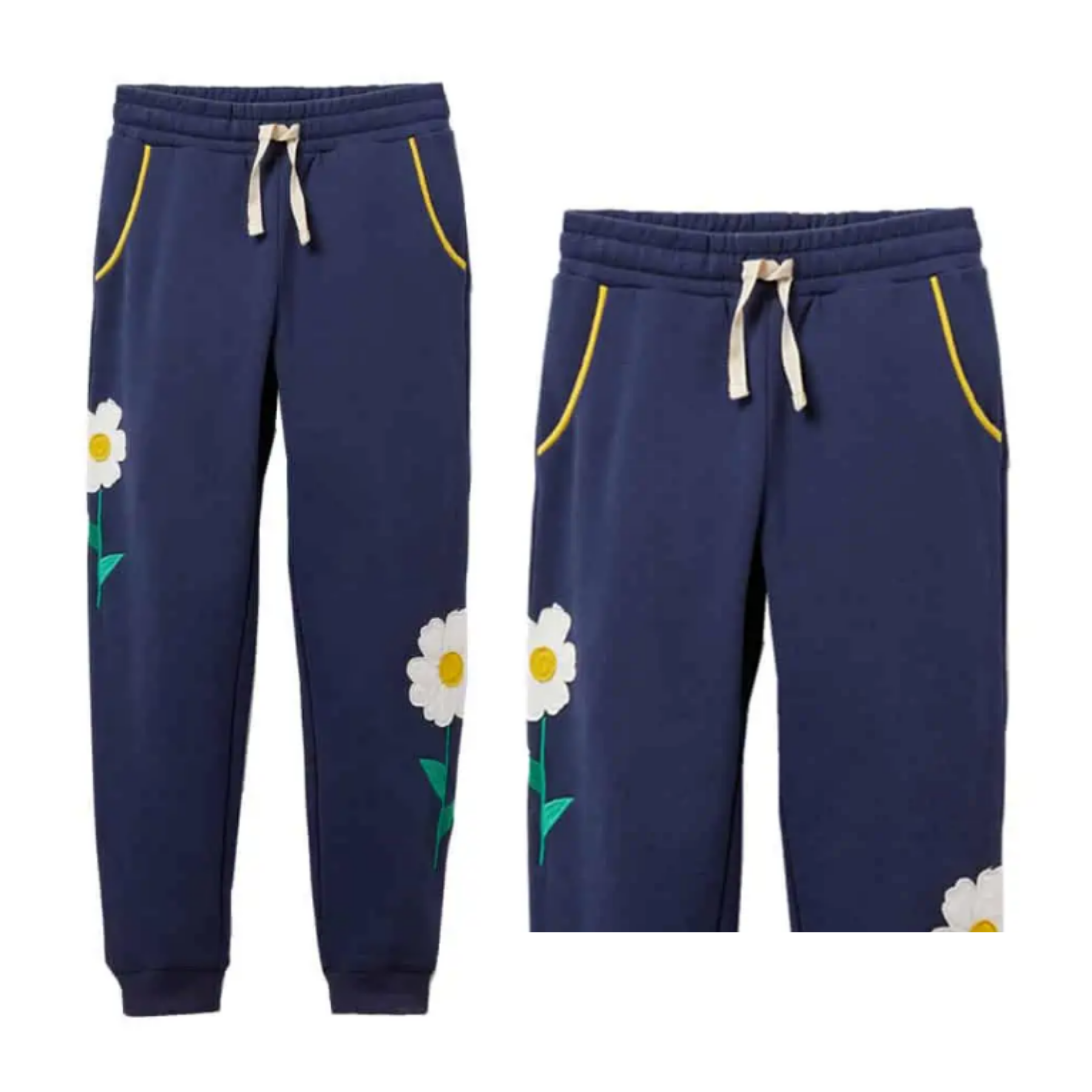 Pantalon Buzo Niña 100% Algodón Flores Jump Kids-0