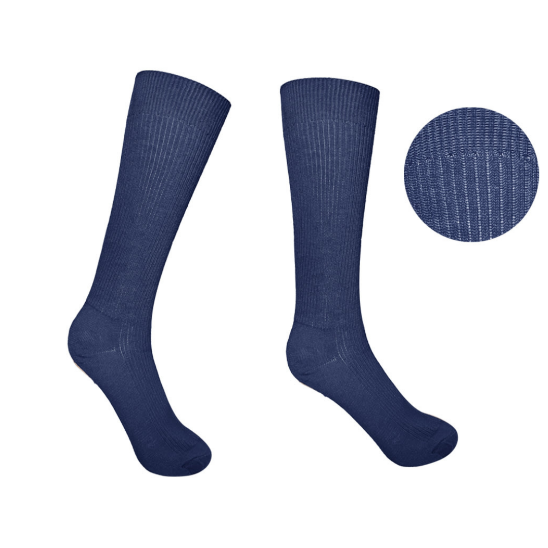 Pack 5 Calcetines Escolar Largo Azul Acrílico OMAS-2
