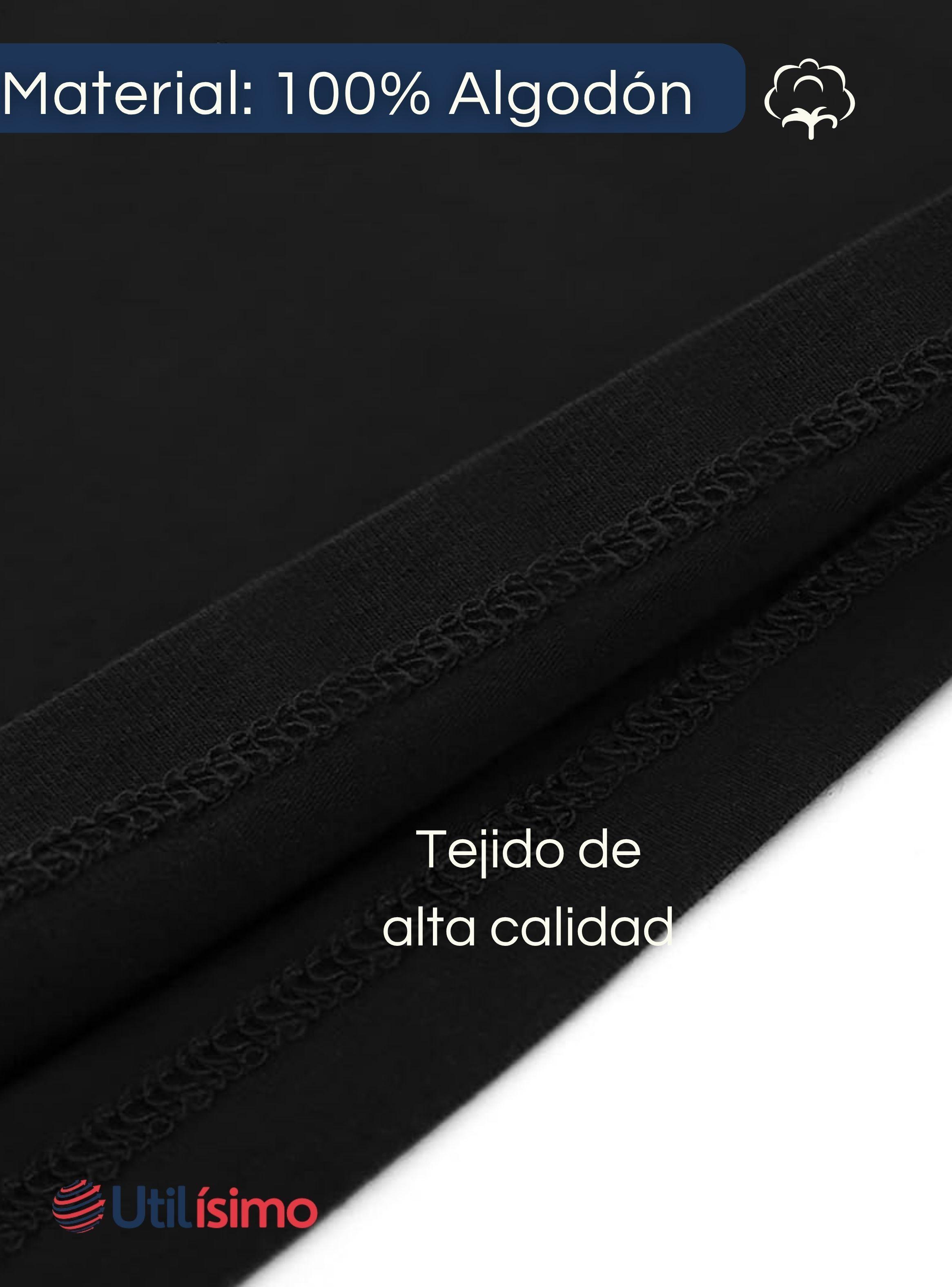 Camiseta Algodón Manga Larga Primera Capa Niña Polera Blanco y Negro-5