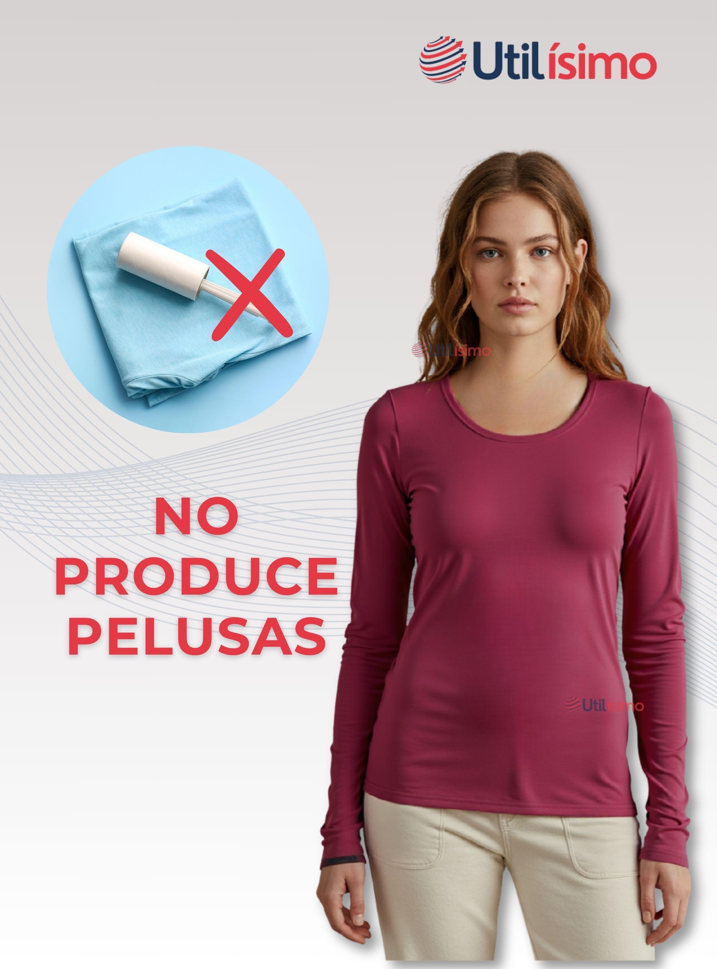 Pack 6 Camiseta Polar Manga Larga Primera Capa Mujer Polera Colores Surtidos-7