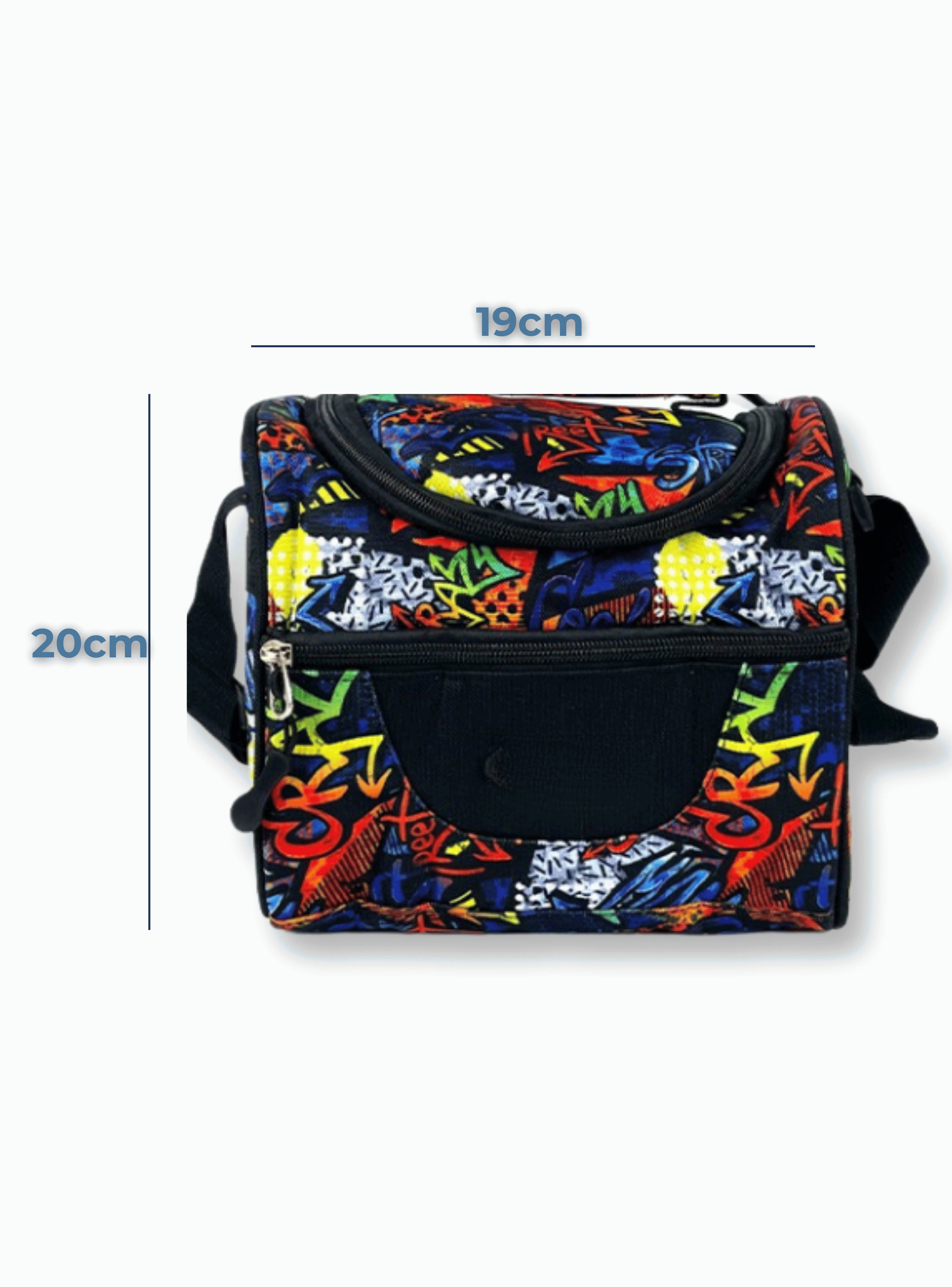 Mochila Con Lonchera Y Estuche 45cm Escolar Niño Blue Dinosaur-2