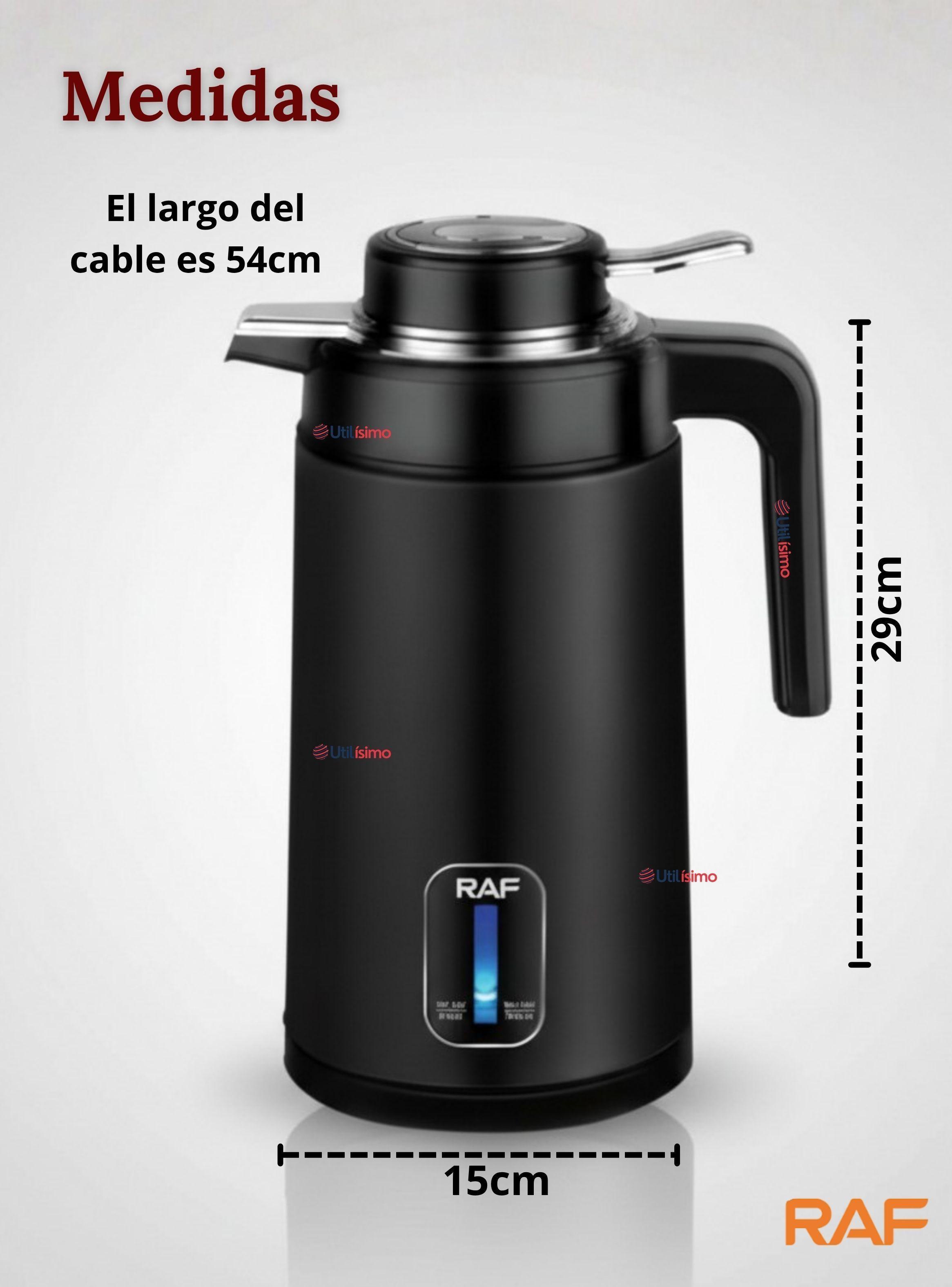 Termo Hervidor Eléctrico RAF 1360W Capacidad 2 Litros Color Negro-4