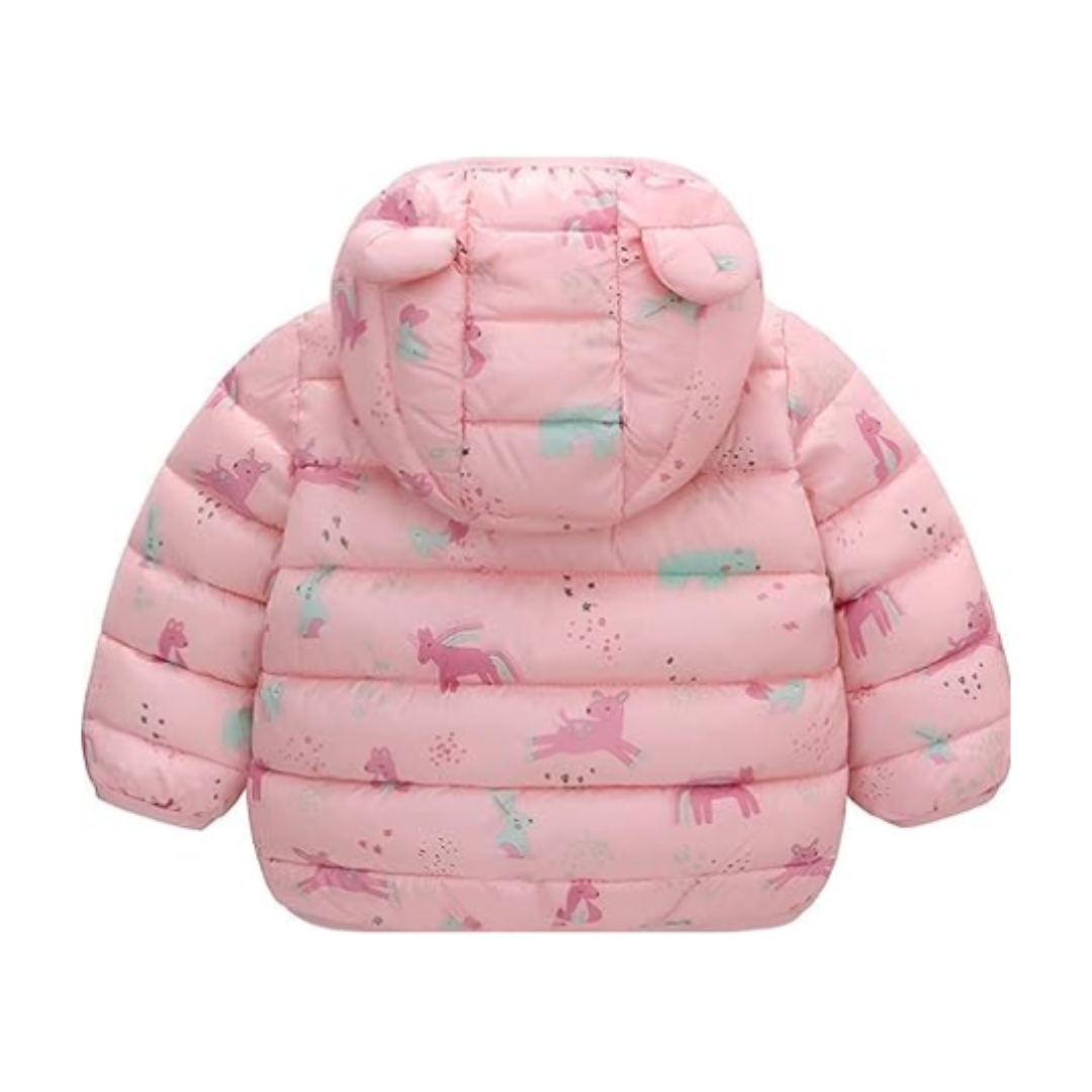 Parka Con Capucha Y Mangas Larga Niña Ponys Rosa Jump Kids-1