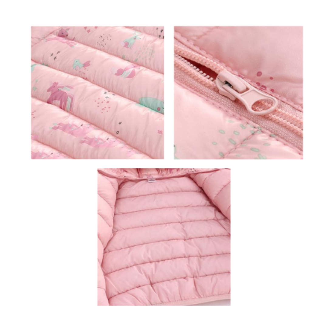 Parka Con Capucha Y Mangas Larga Niña Ponys Rosa Jump Kids-2