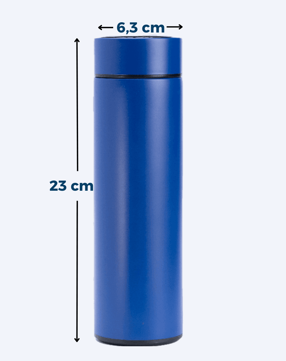 Termo Inteligente Vaso Digital Táctil Taza Led Smart Cup Azul-2