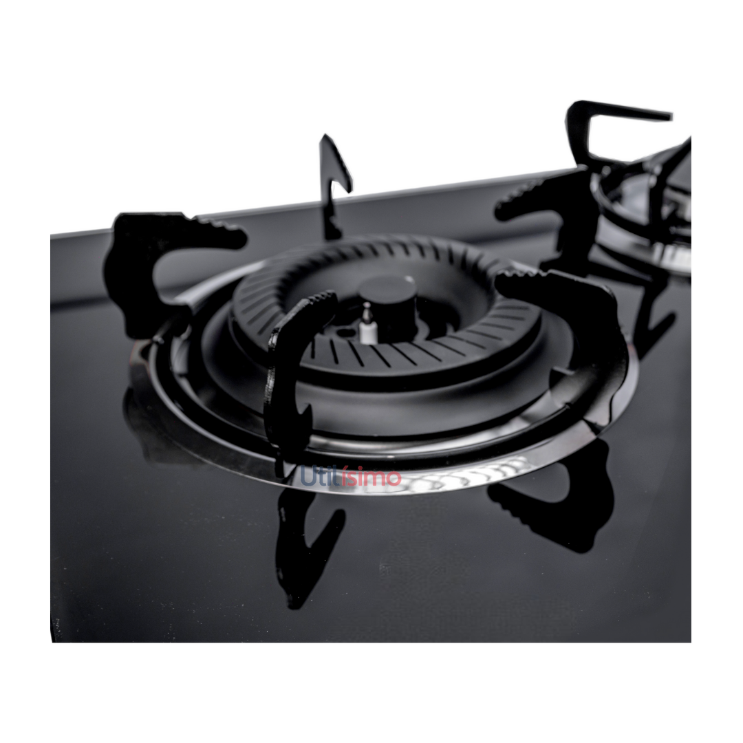 Cocinilla Encimera a Gas Vidrio Templado LINE 3 Platos-5