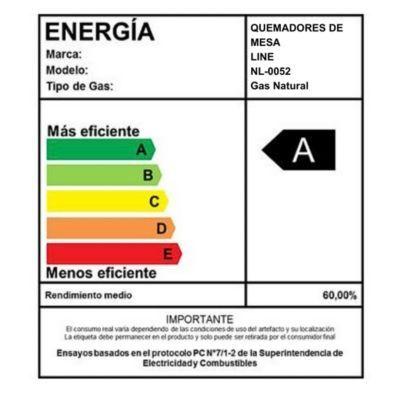 Cocinilla Encimera a Gas Vidrio Templado LINE 3 Platos-7