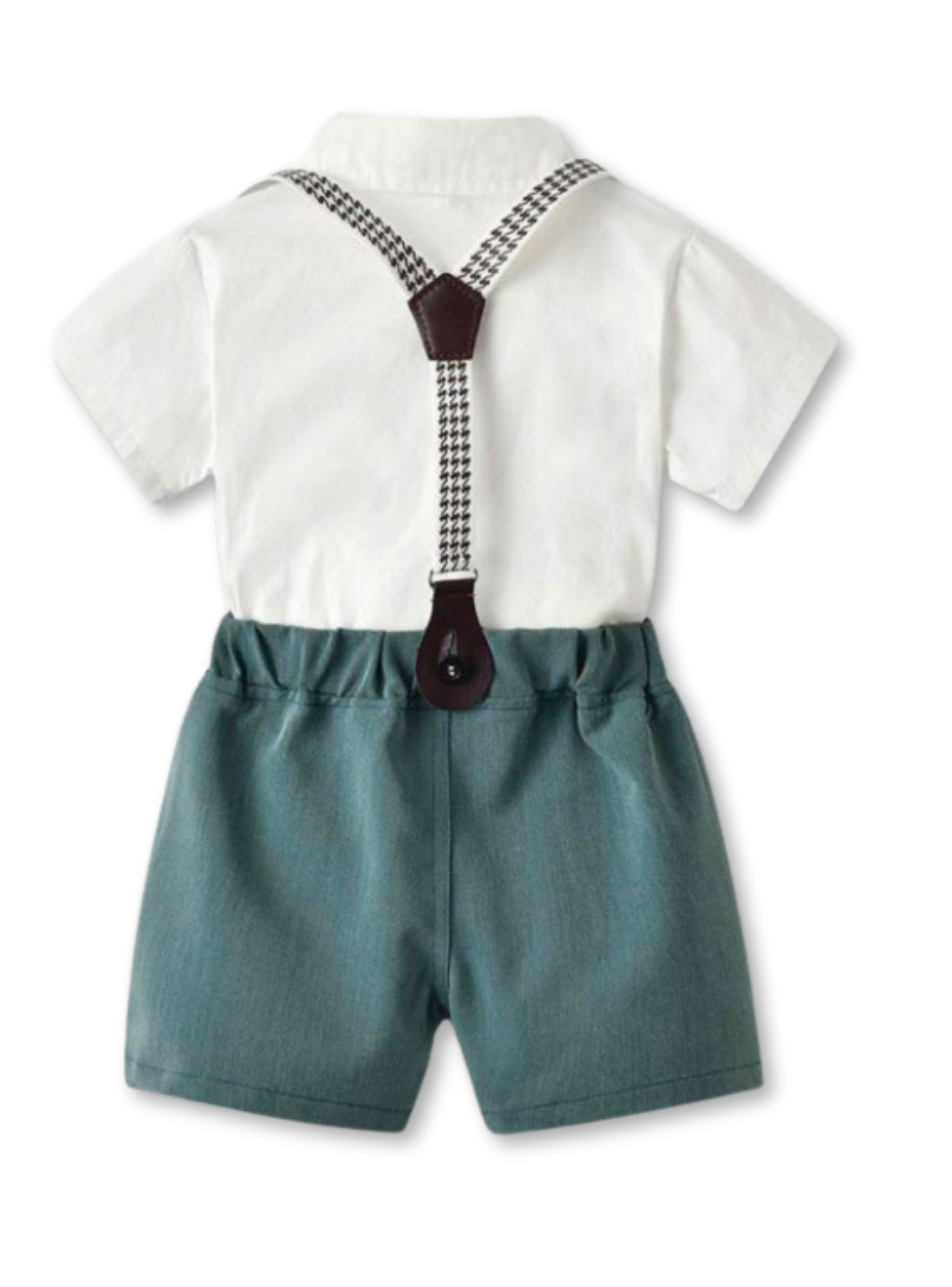 Conjunto de vestir con corbatín y pantalón corto Niño 3 a 7 años Light Green-3