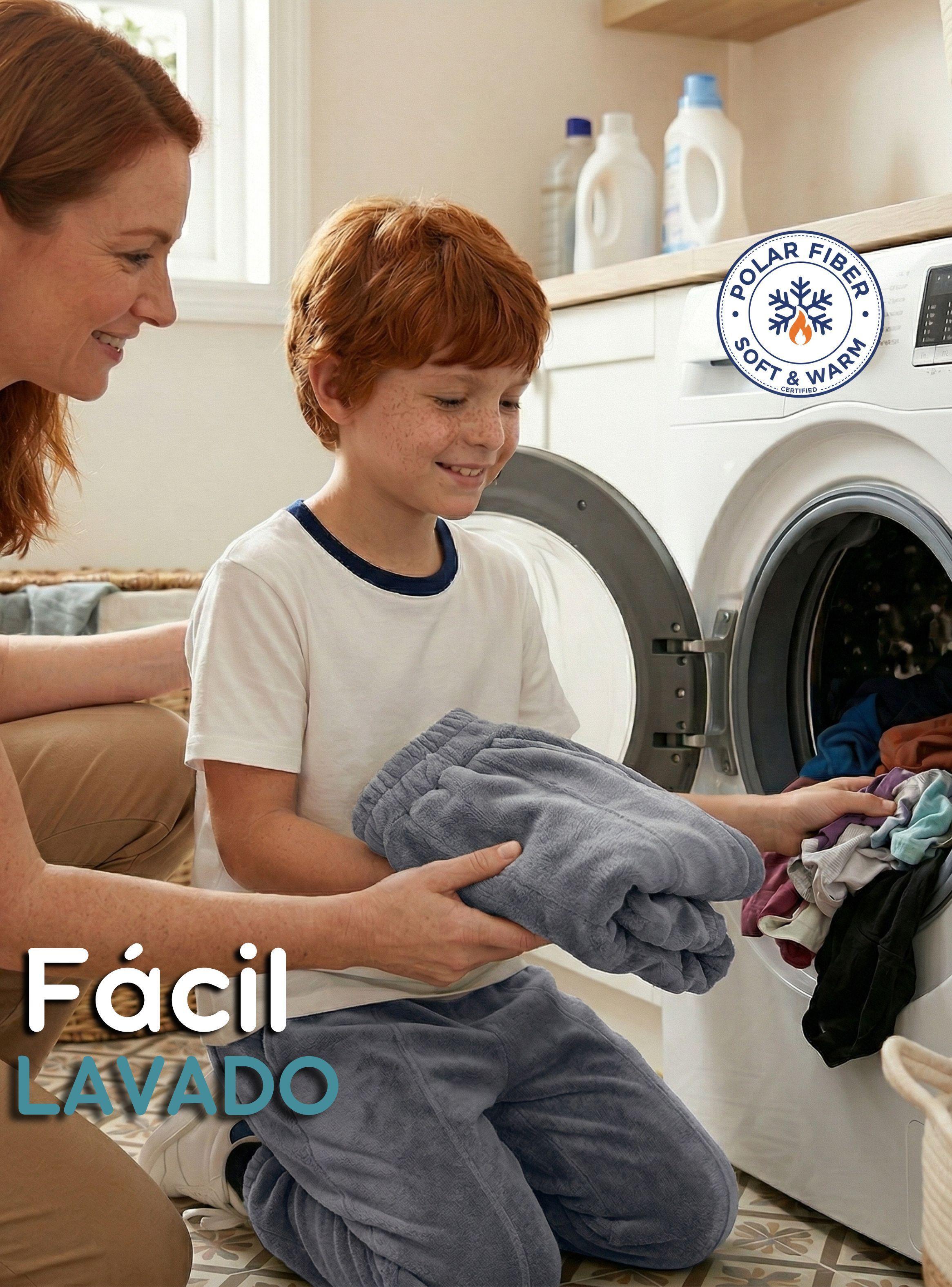 Buzo Pantalón Forrado Polar Gris Invierno Bebé Niño-7