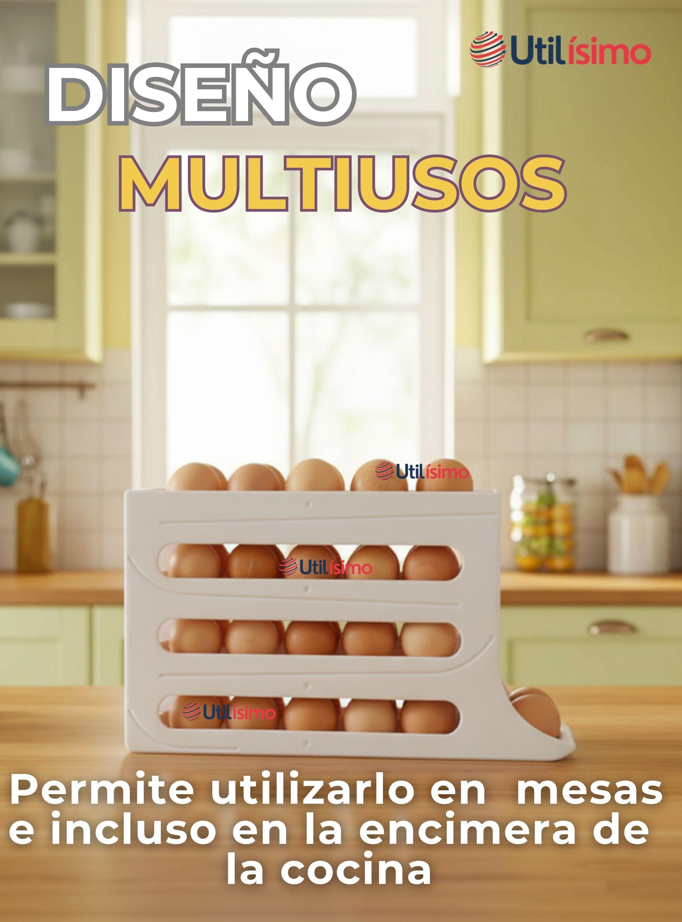 Organizador Dispensador De Huevos 4 Niveles Huevera -6