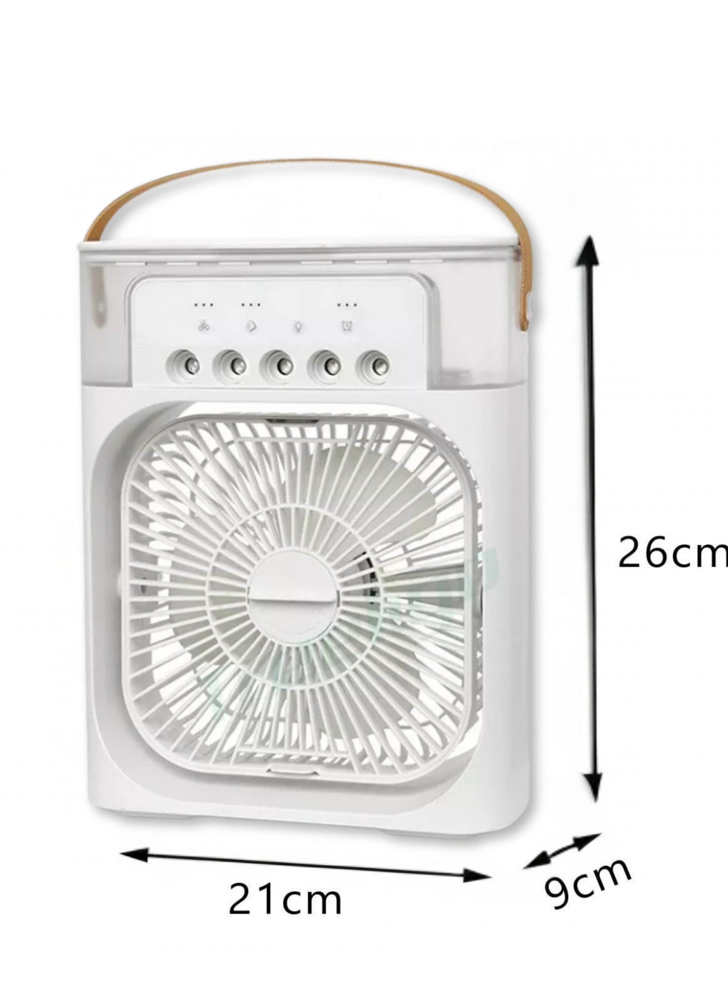 CLIMATIZADOR PORTÁTIL FRÍO 4 EN 1 VENTILADOR HUMIFICADOR ENFRIADOR LAMPARA LED 220V USB-2