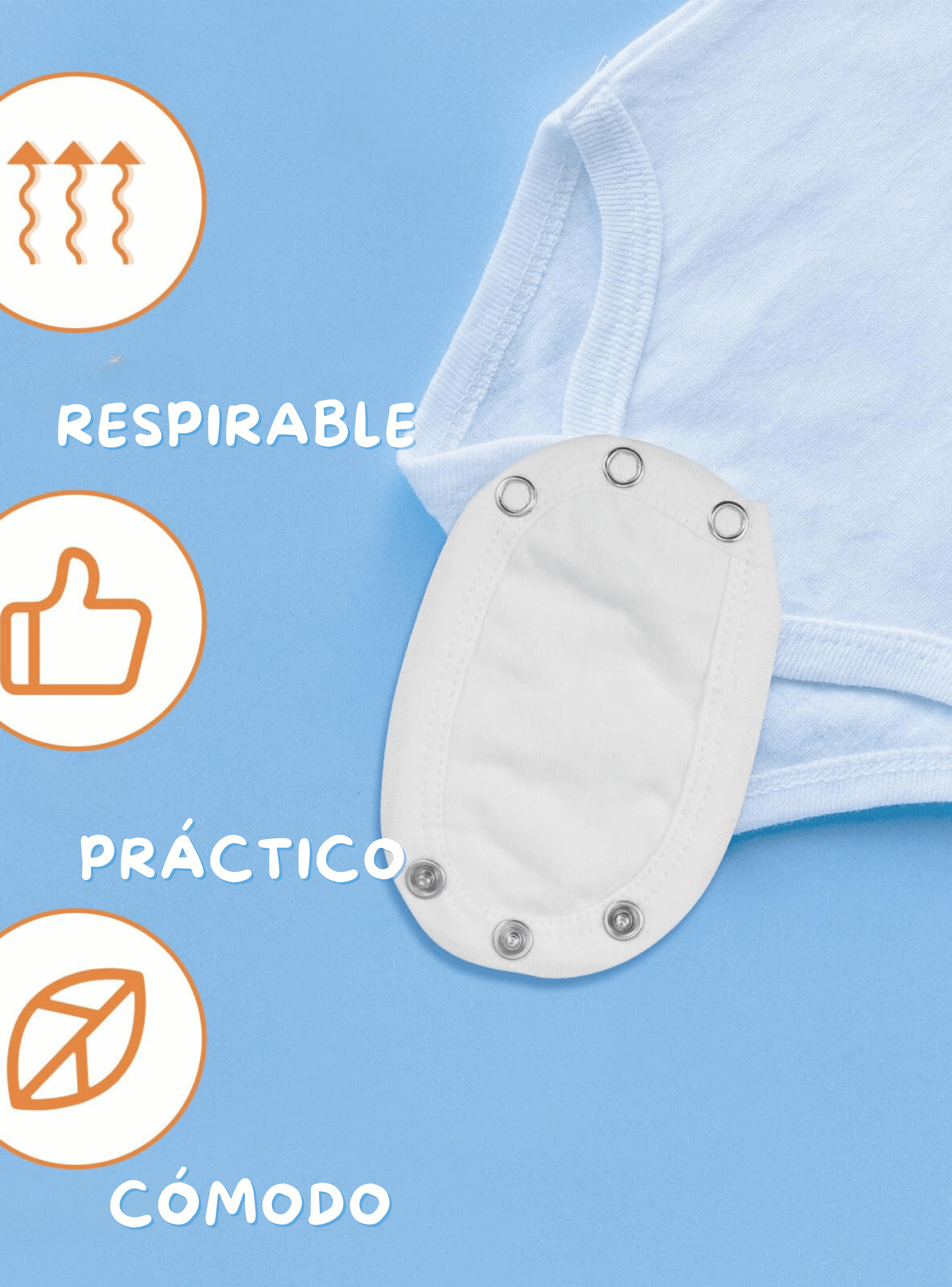 Pack 4 Unidades Extensor Body Bebé +Pack 4 Bodys Algodón Niño Manga Corta Tiburón Azul-7