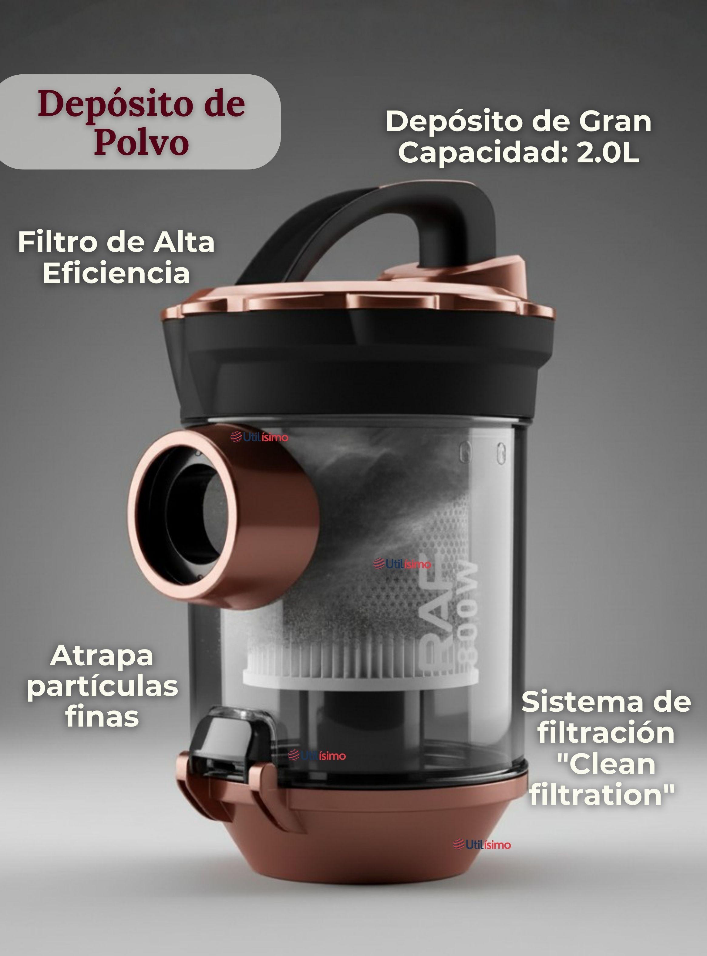 Aspiradora De Arrastre Potencia De Succión 800w Sin Bolsa Ciclónica-6