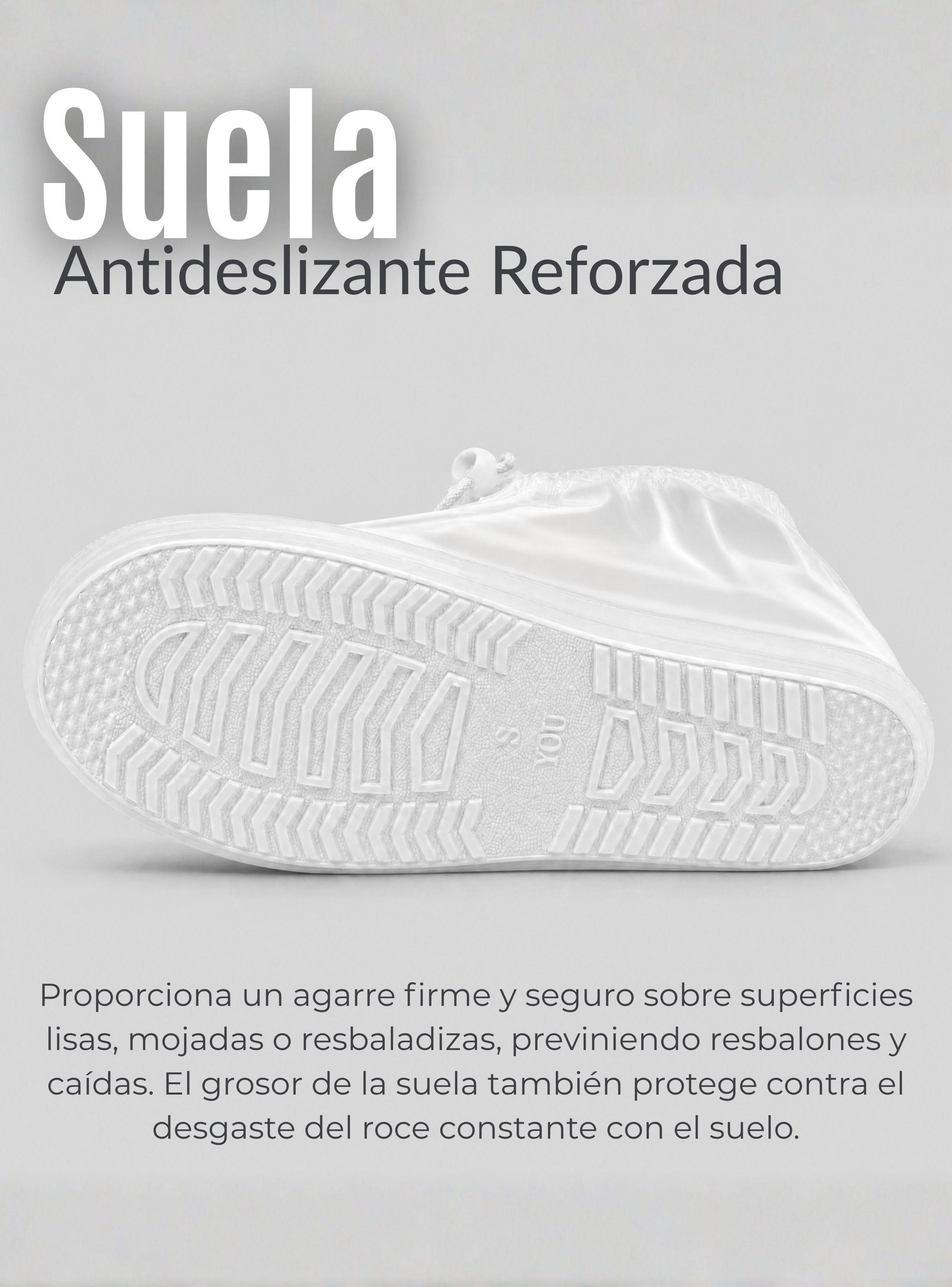 Fundas Cubre Calzado Impermeables Aislante Lluvia Blanco Mujer 1 Par-6