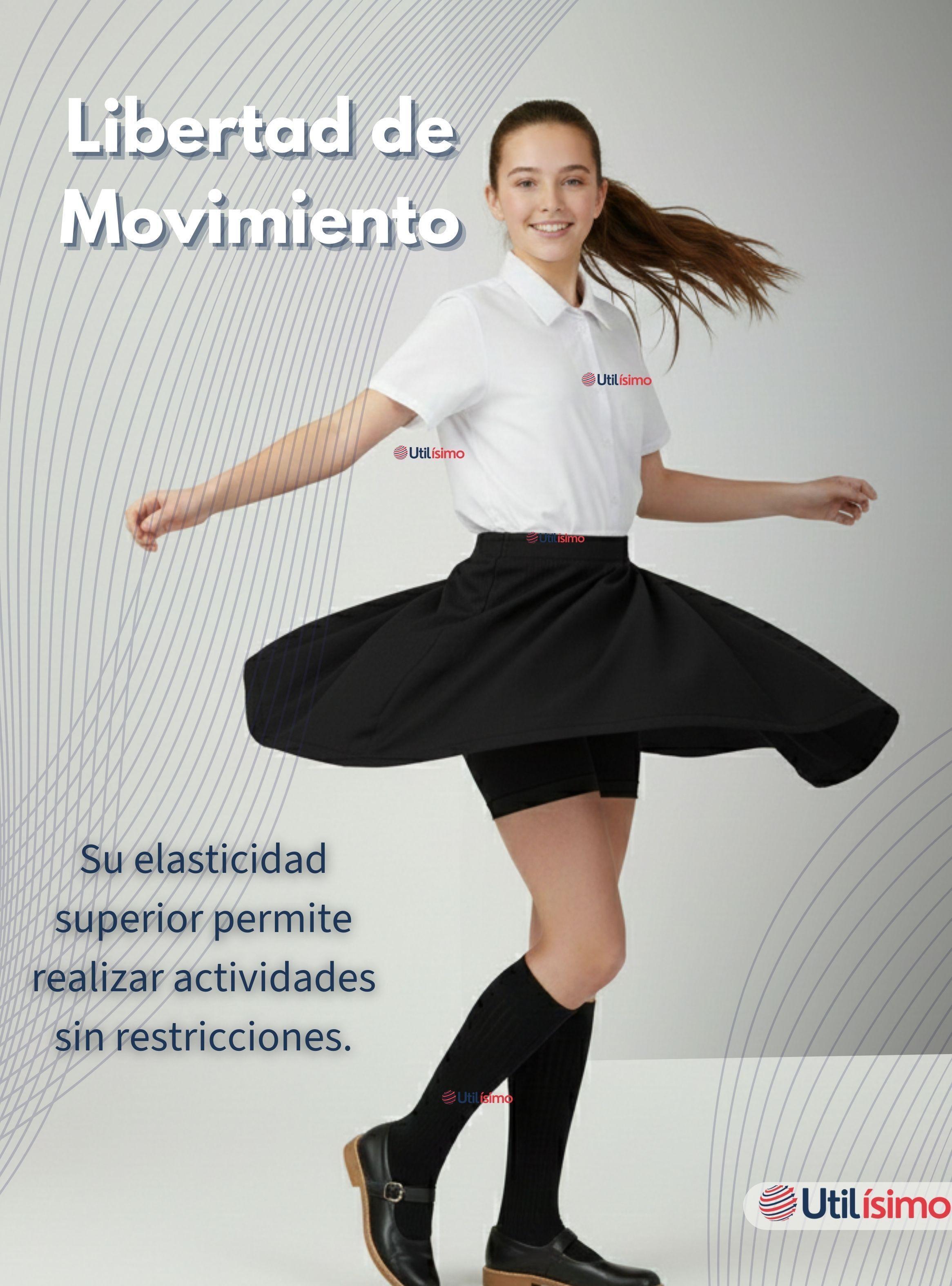 Calza Corta Escolar Pata Deportivas para Juvenil Color Negro-5