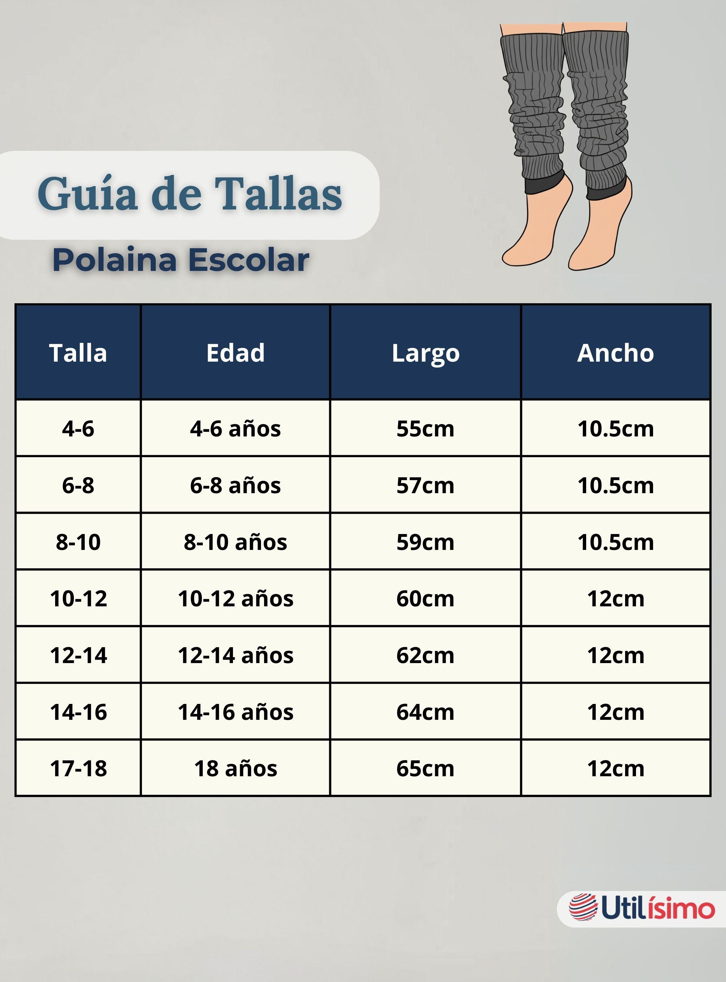 Pack 3 Polainas Escolares Invierno Abrigadoras para Niña Gris Acrílico-3
