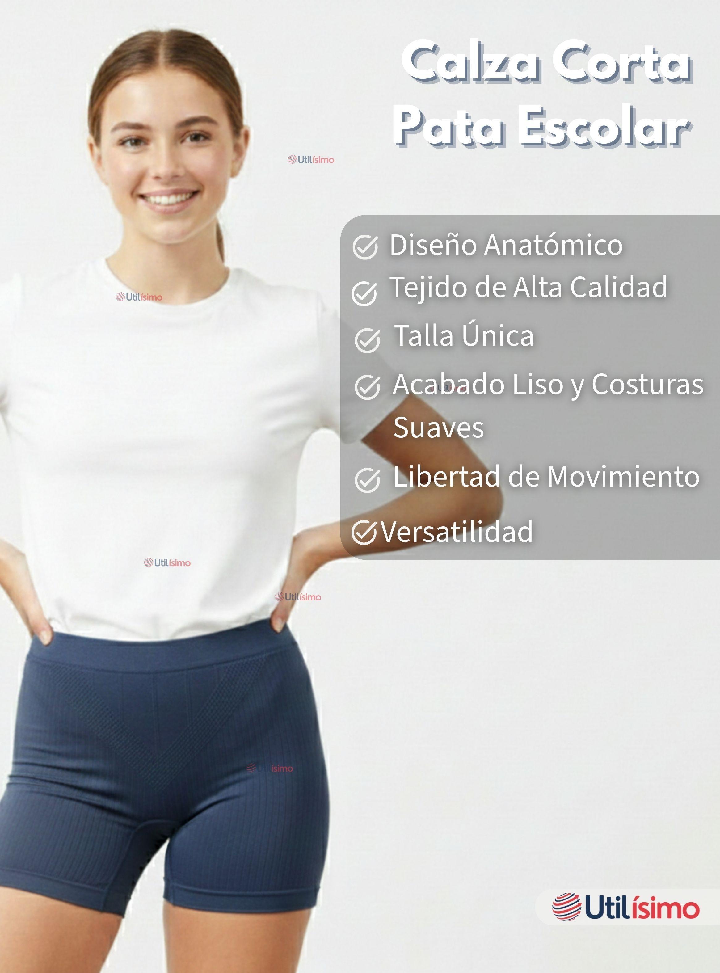 Pack 6 Calzas Cortas Escolar Pata Deportivas Juvenil Azul-2