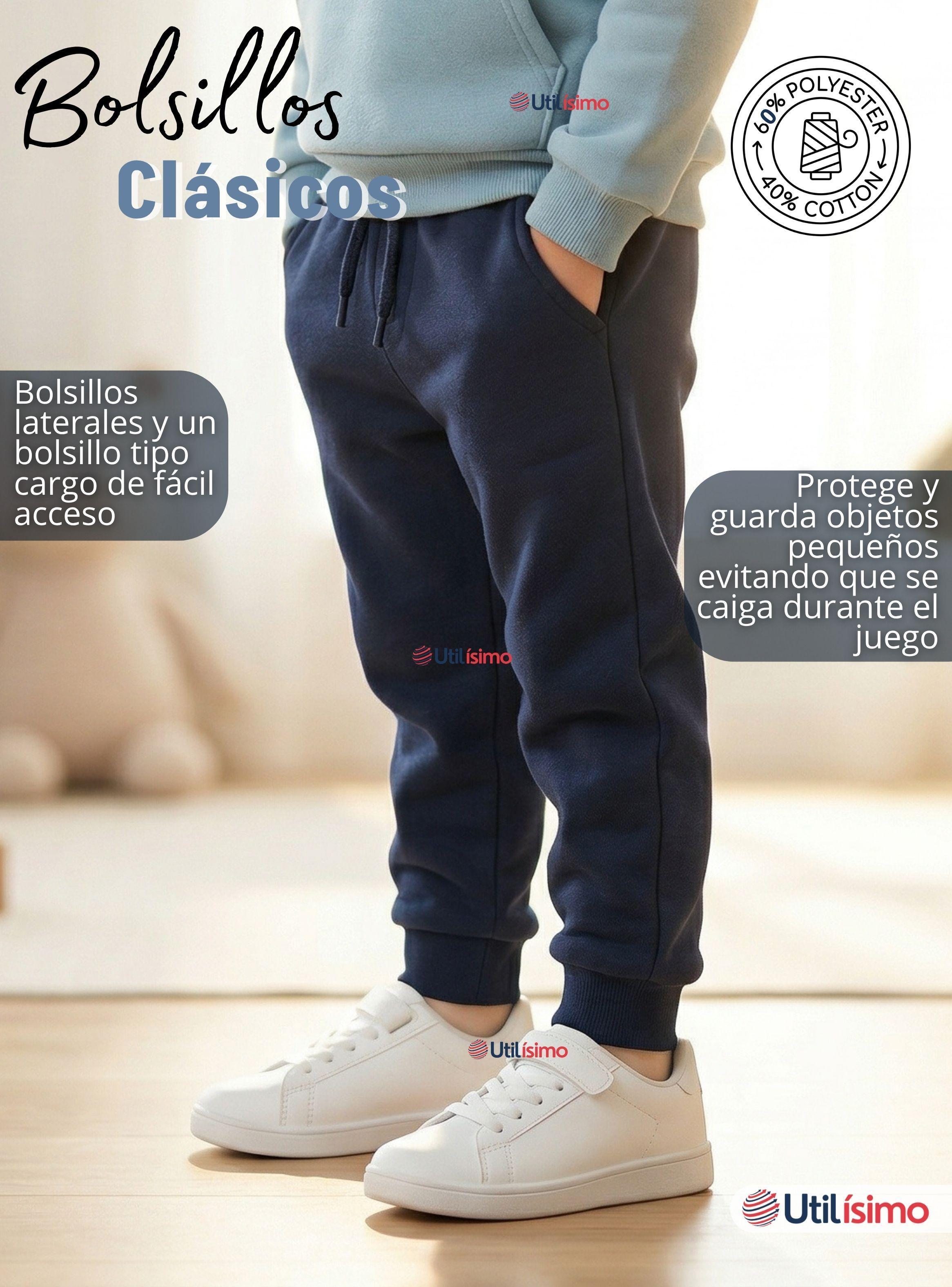 Conjunto 2 Piezas Buzo Pantalón Y Polerón Con Capucha Azul Dinosaurio de Niño-7