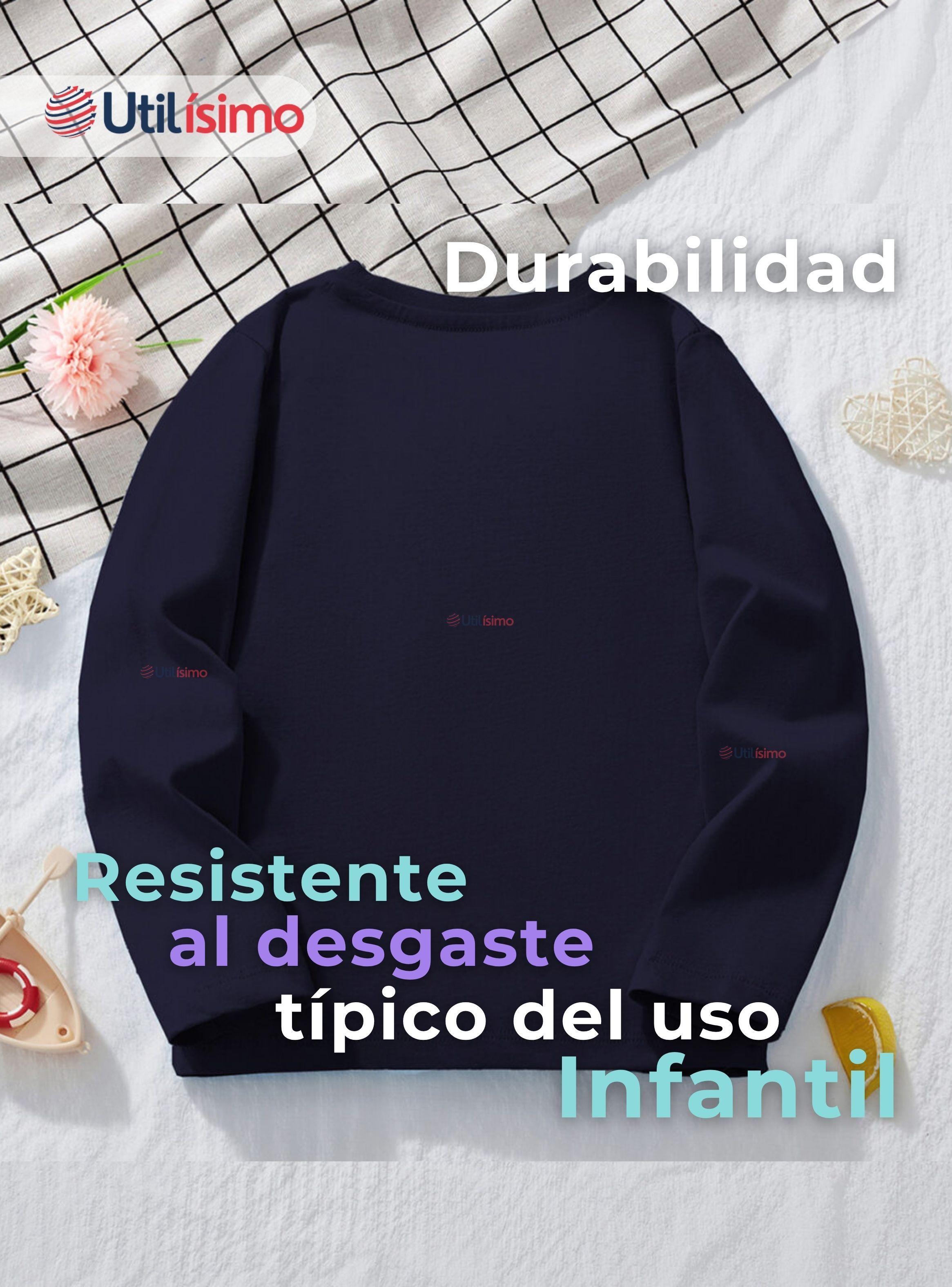 Polera Algodón Manga Larga Niñas Camiseta Negro Unicornio-5