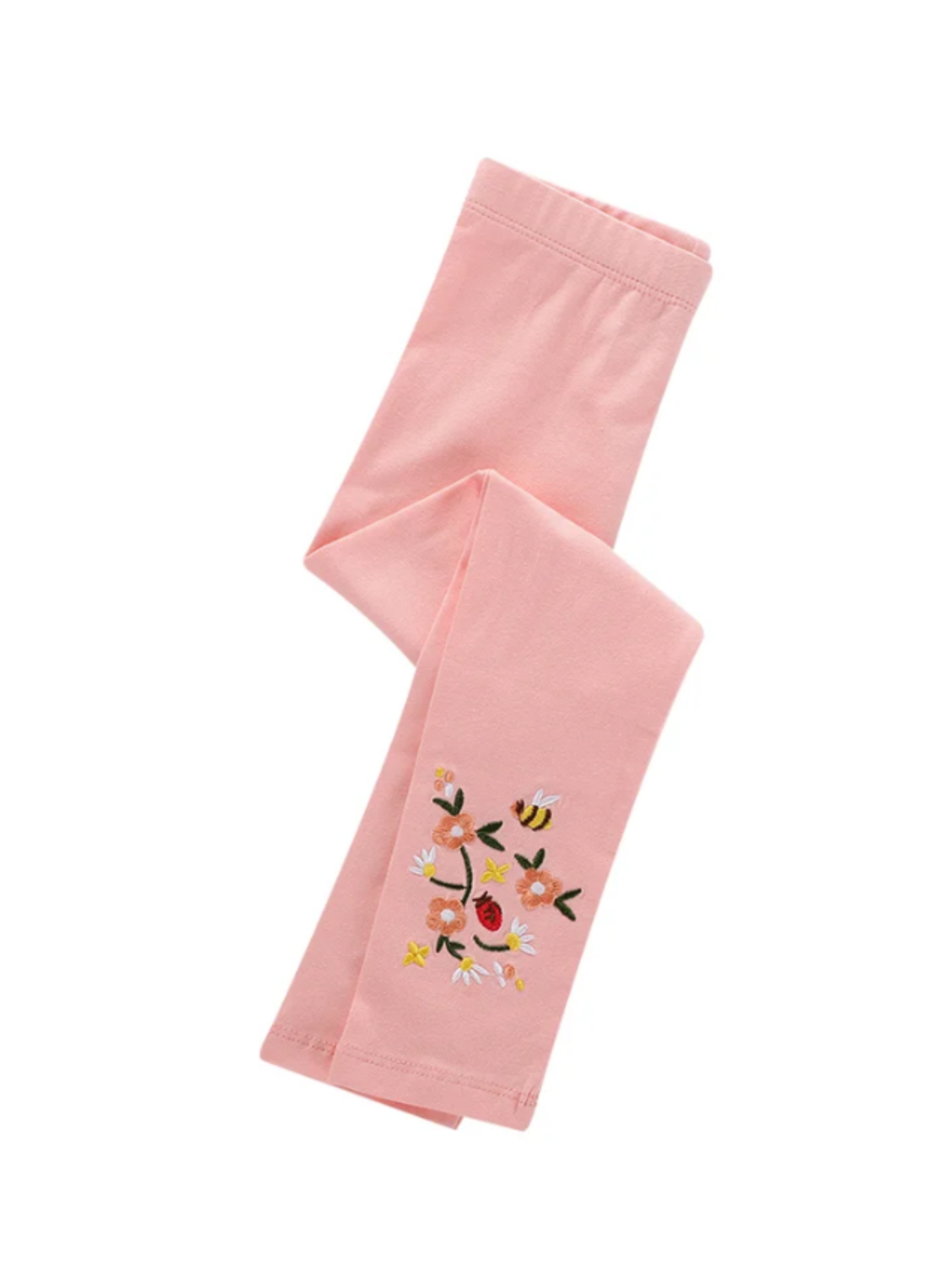 Calzas Niña Abejas Con Flores Rosa Jump Kids 100% Algodón-3