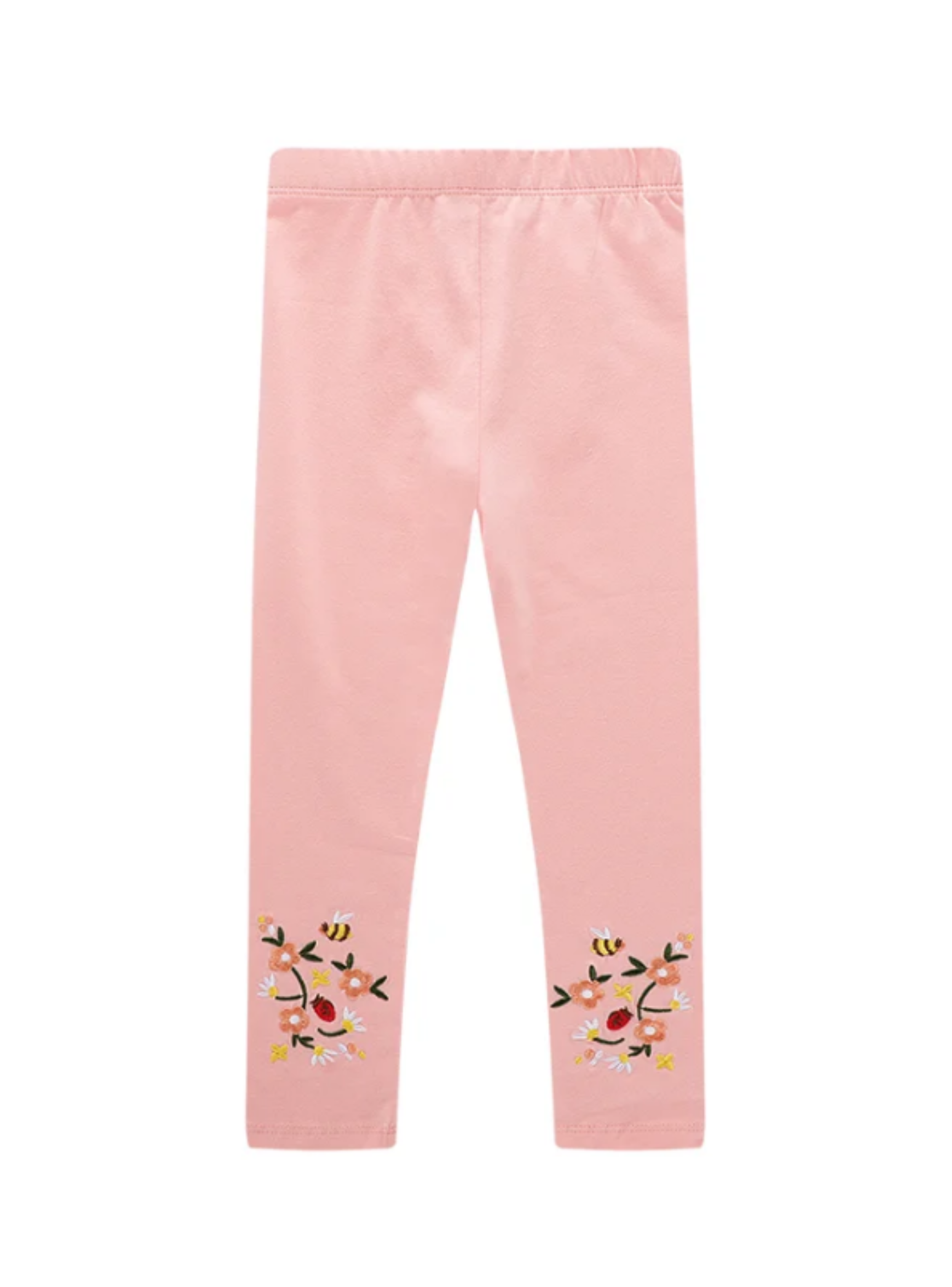 Calzas Niña Abejas Con Flores Rosa Jump Kids 100% Algodón-4
