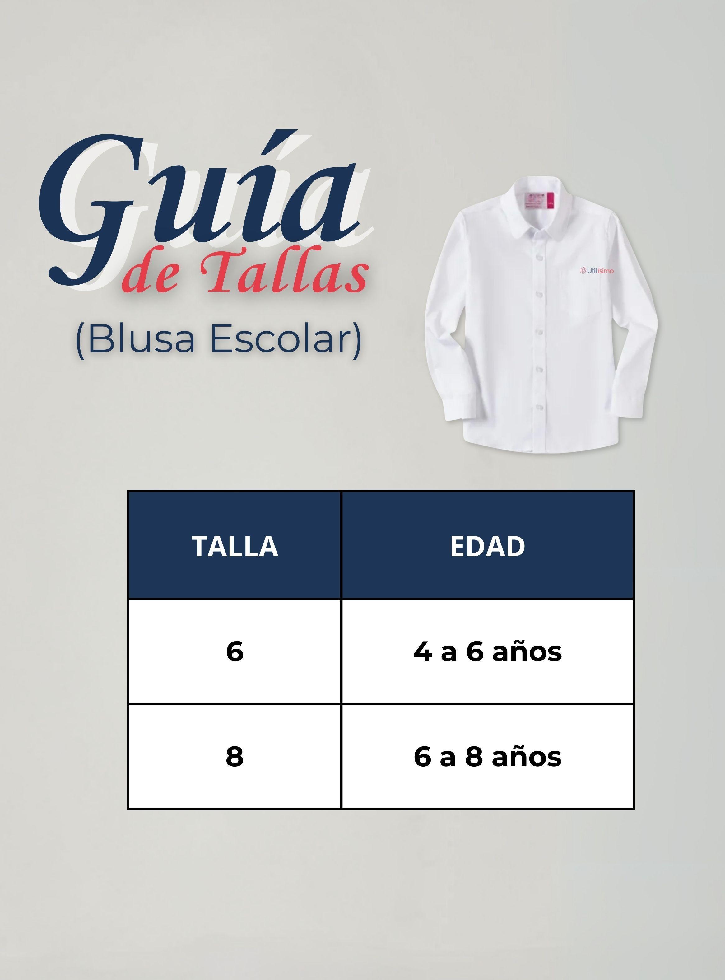 Blusa Escolar Camisa Blanca Manga Larga de Niñas Colegio-3