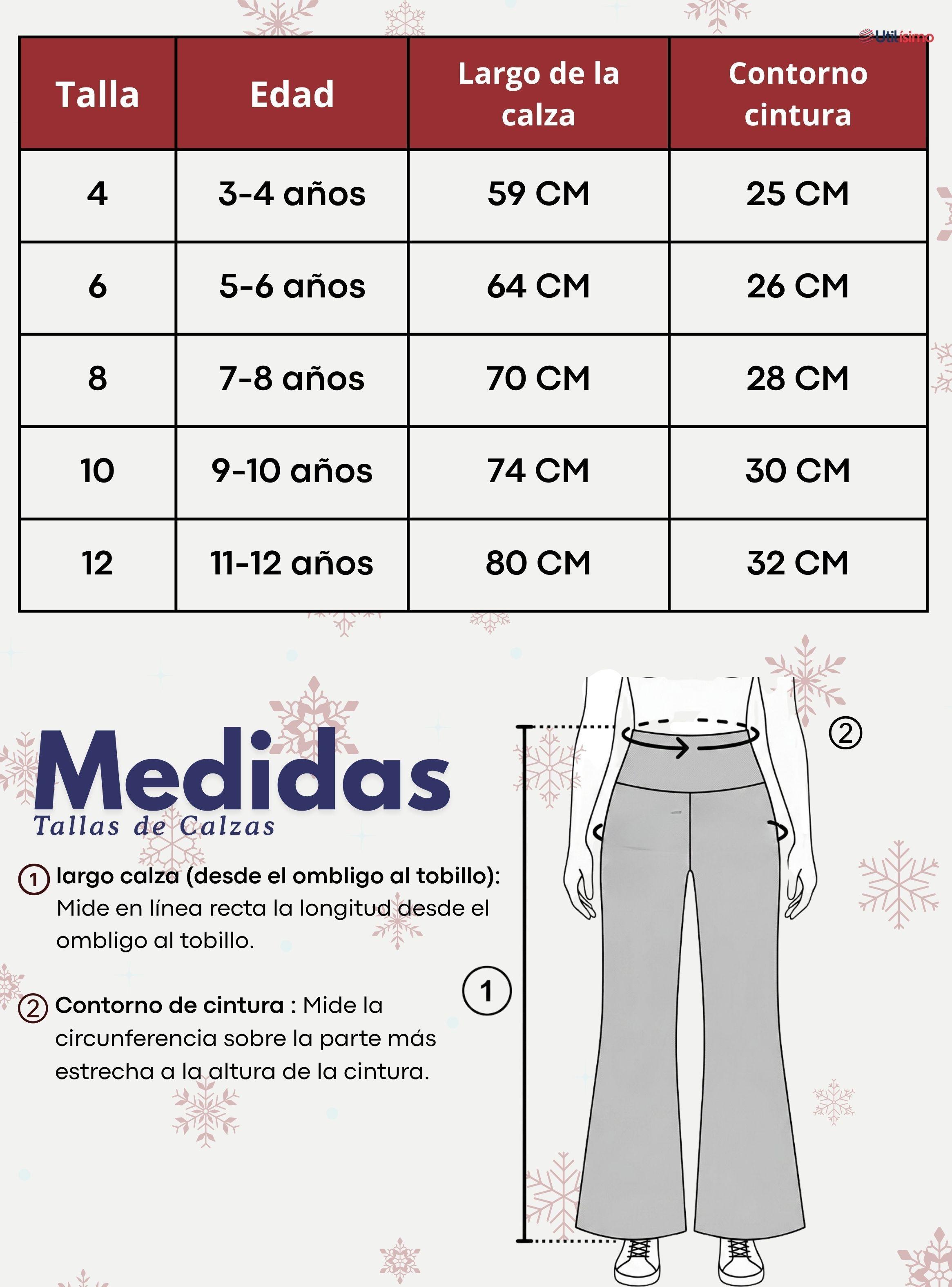 Pantalón Palazzo Polar Con Chiporro Niña Calza Térmica Elasticada Color Negra-4