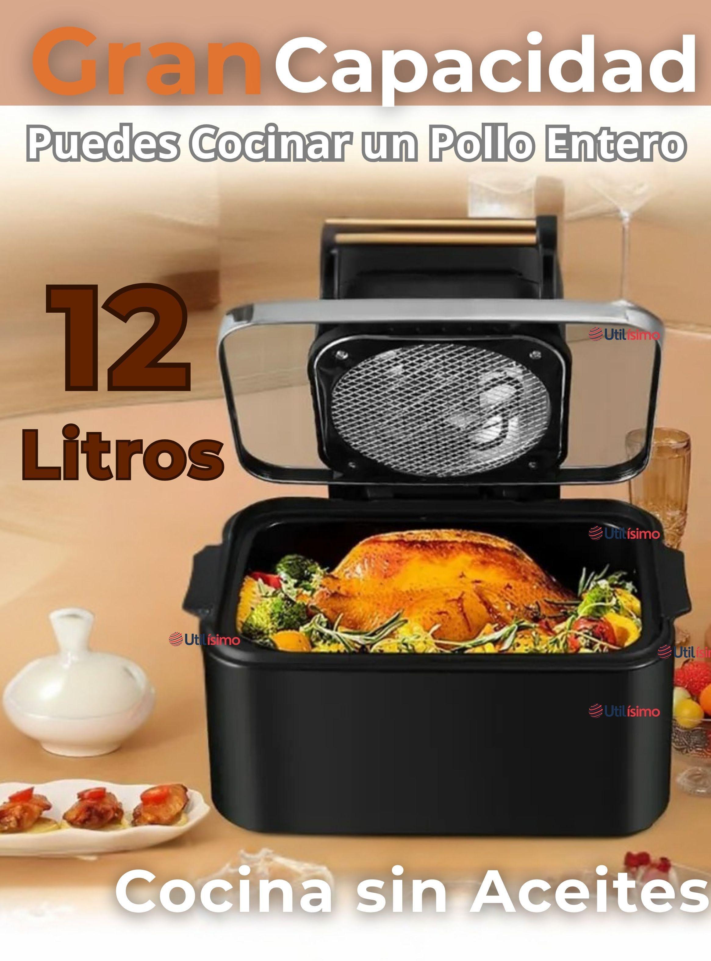 Freidora De aire Ventana De Vidrio Capacidad 12 Litros 1700W de Potencia-4