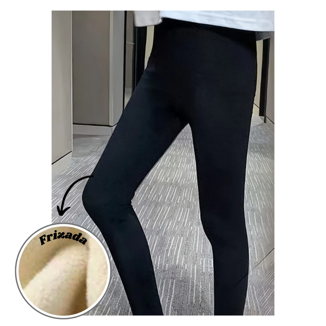 Calza Lycra Frizada Niña Negro Jump Kids-3