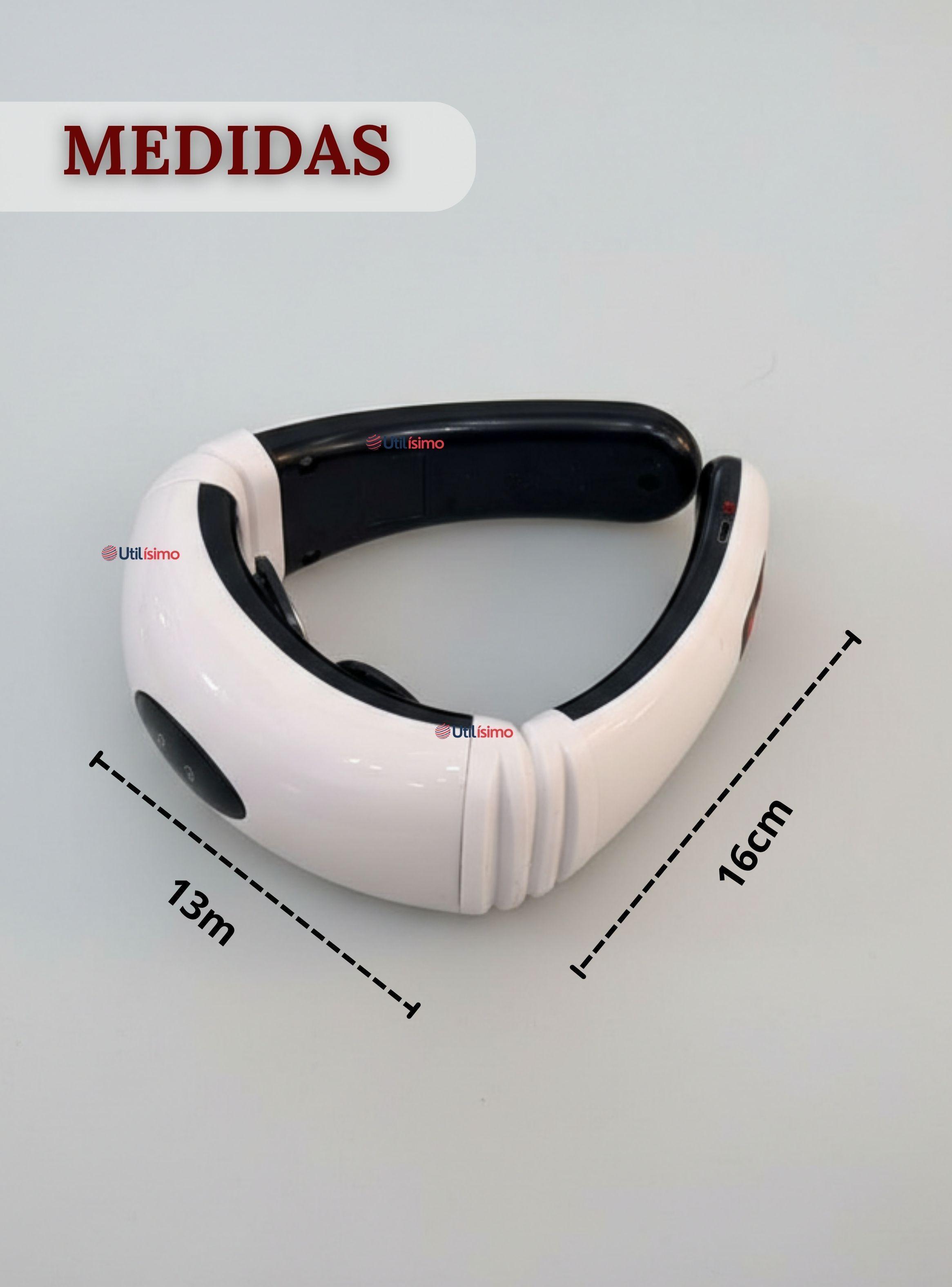 Masajeador Electro Estimulador Cervical y Cuello Recargable 2 Electrodos-5