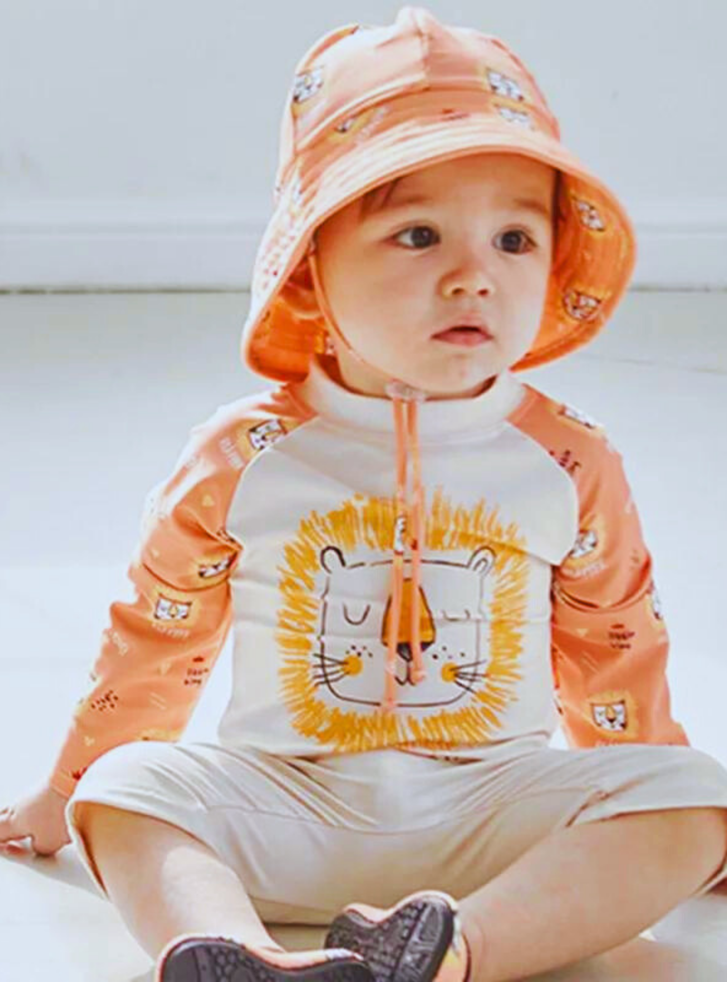 Traje De Baño Enterito Manga Larga Niño Jump Kids Leon -3