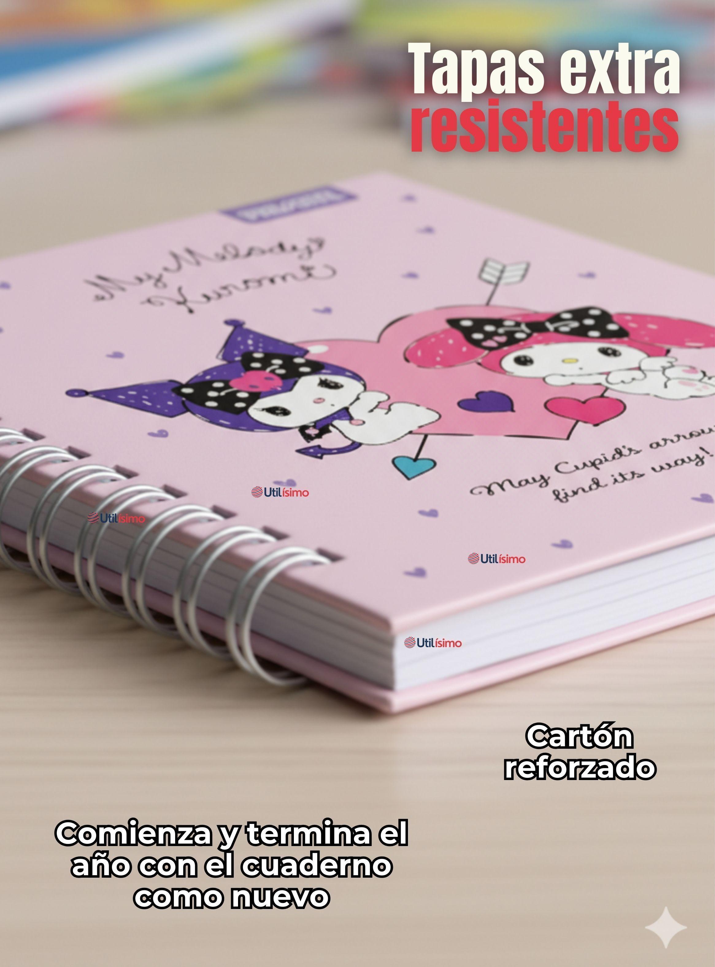 Pack 10 Cuadernos Universitario My Melody & Kuromi Proarte 7mm 100 Hojas Diseño Surtido-3